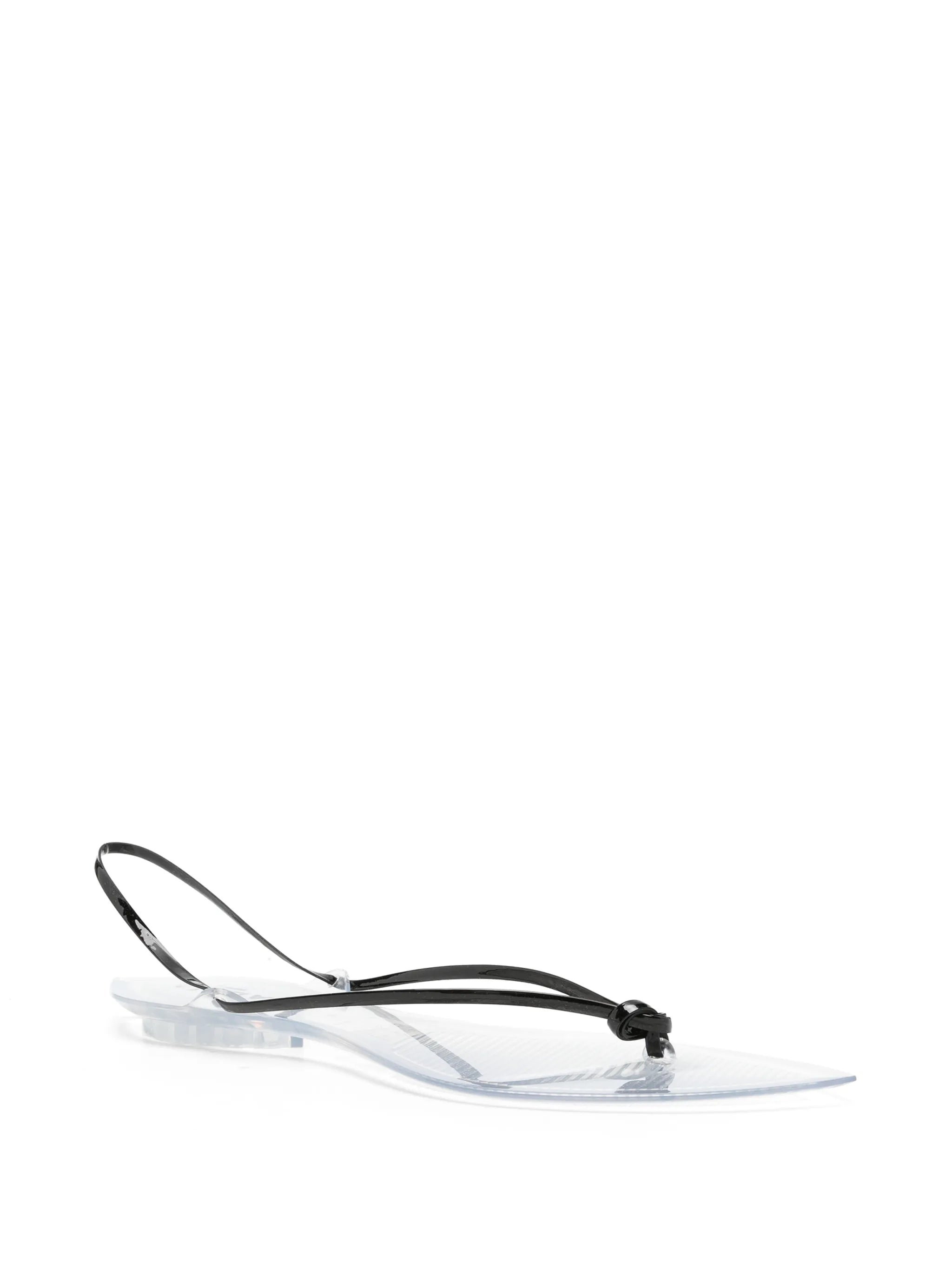 Invisible pointed-toe sandals