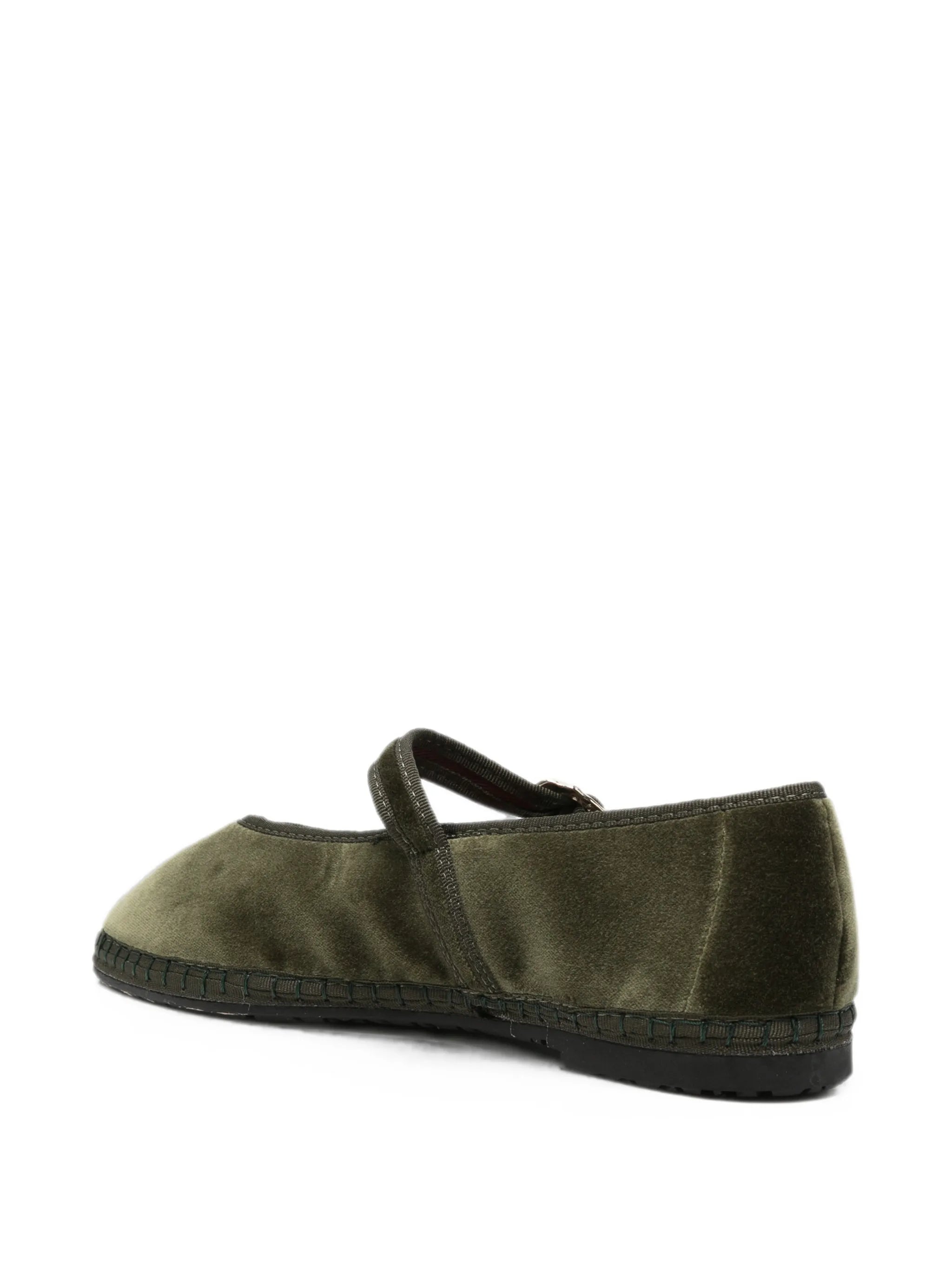 Pierre velvet ballet flats