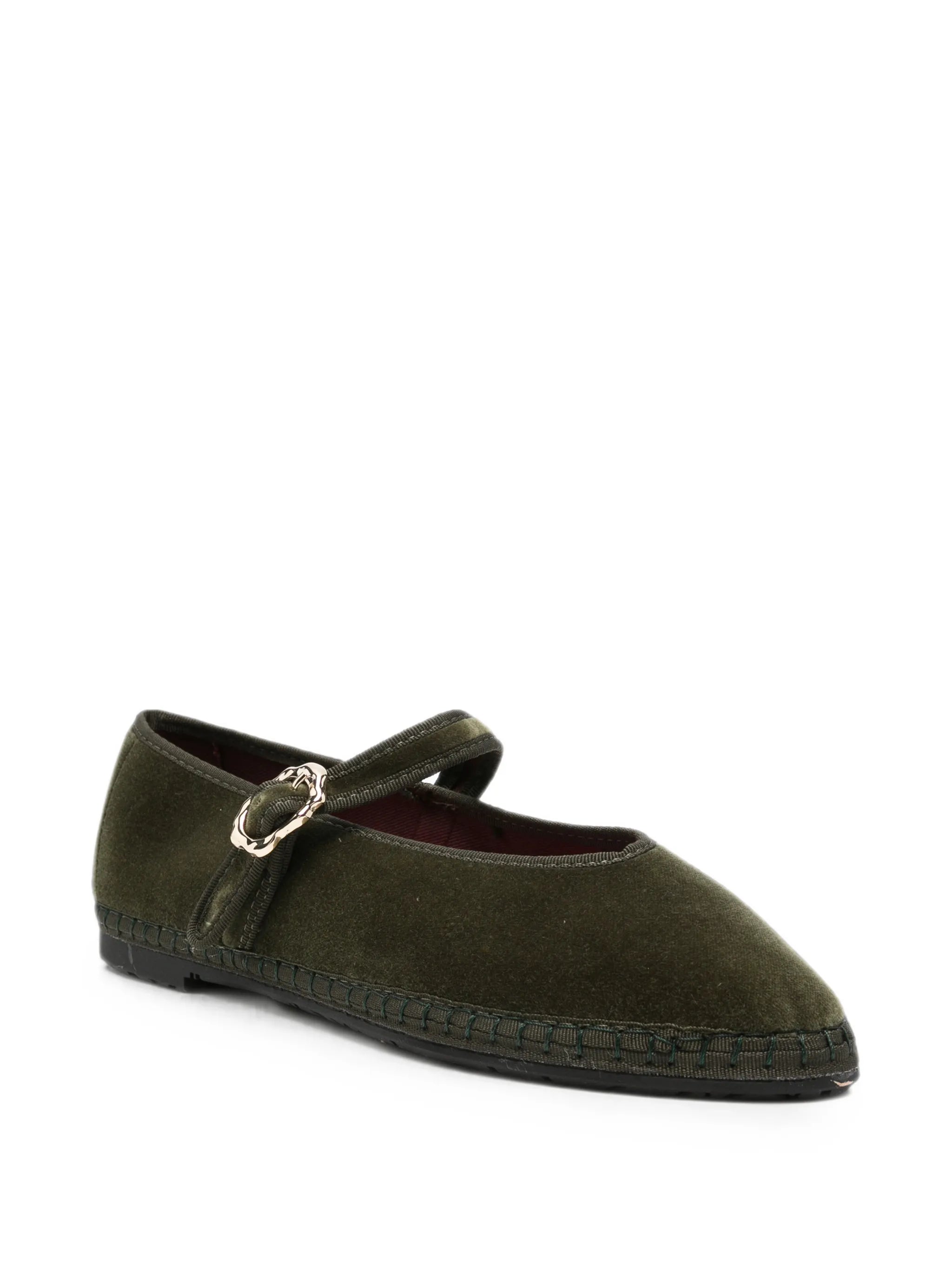 Pierre velvet ballet flats