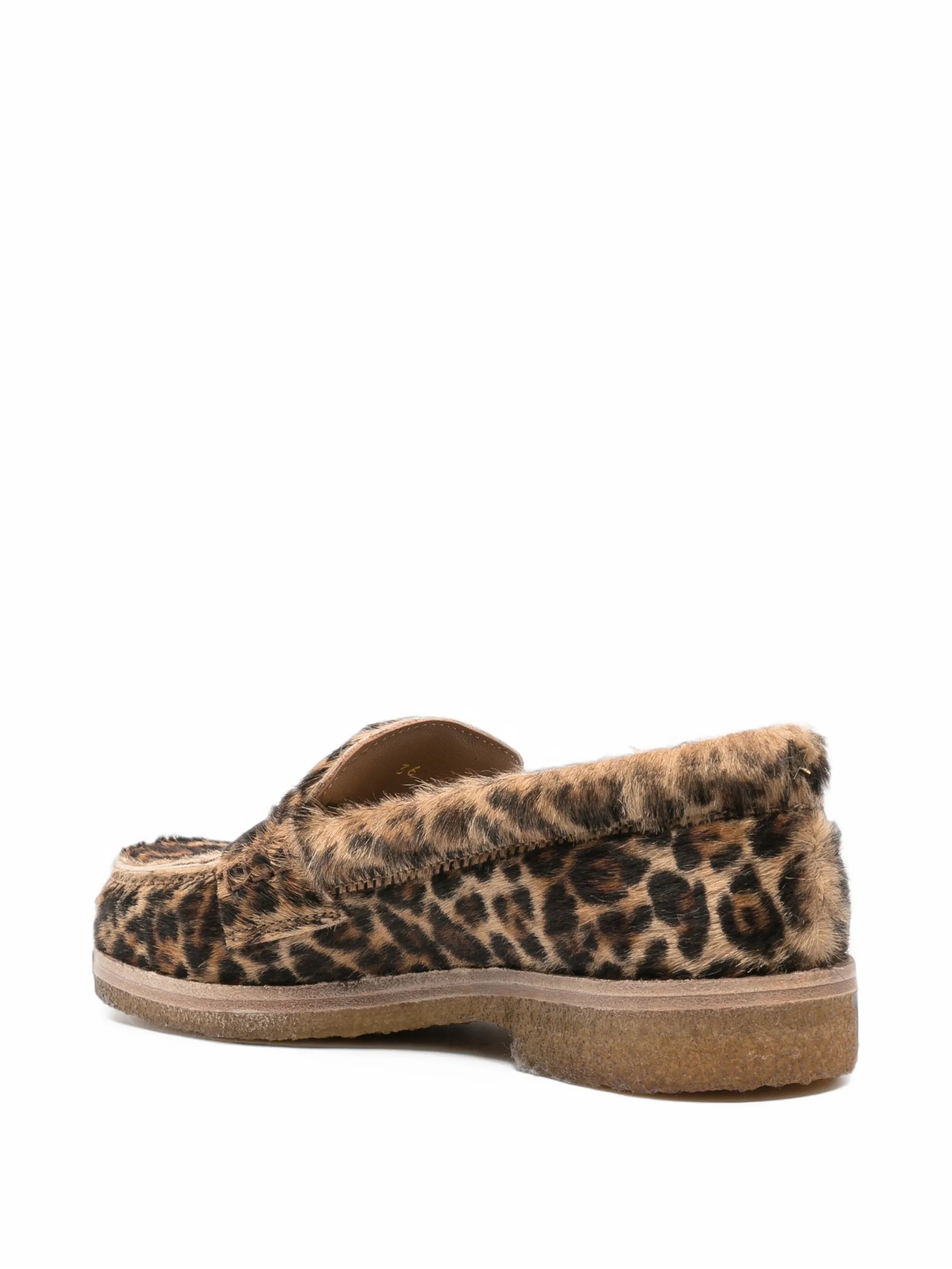 Jerry loafer in leopard-print pony skin
