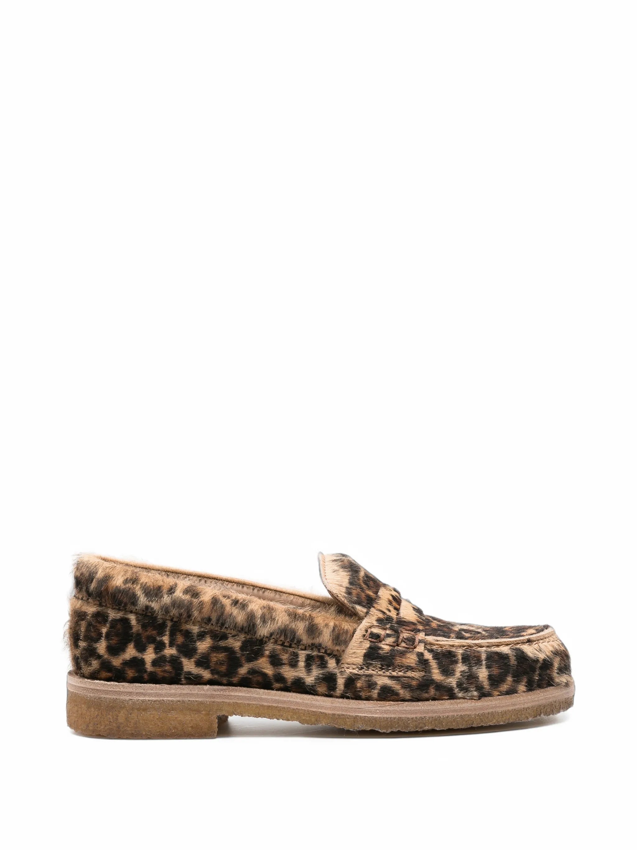 Jerry loafer in leopard-print pony skin