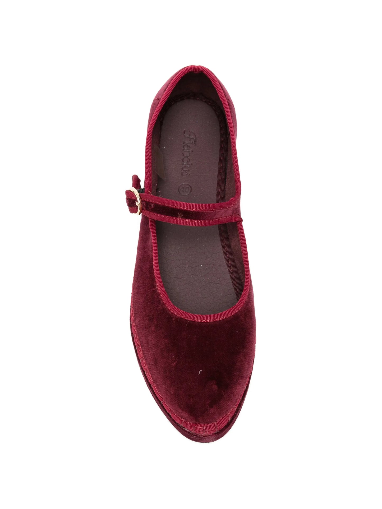 Double Lucrecia velvet Mary Jane shoes