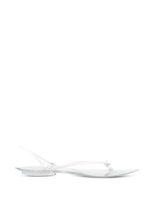 knot-detail slingback sandals