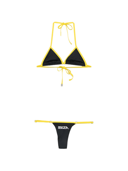 logo-print triangle-cup bikini