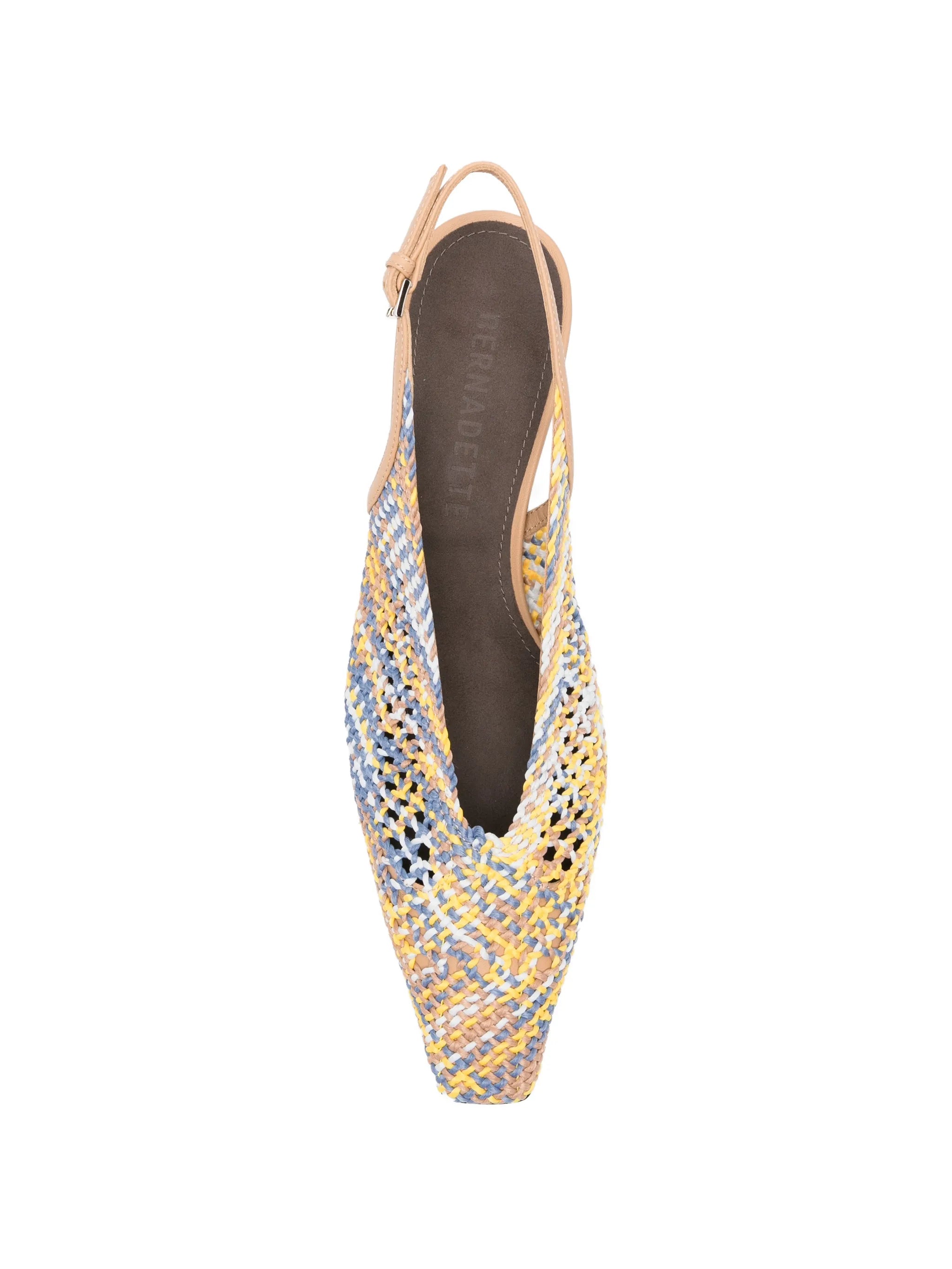 Lolo woven slingback pumps