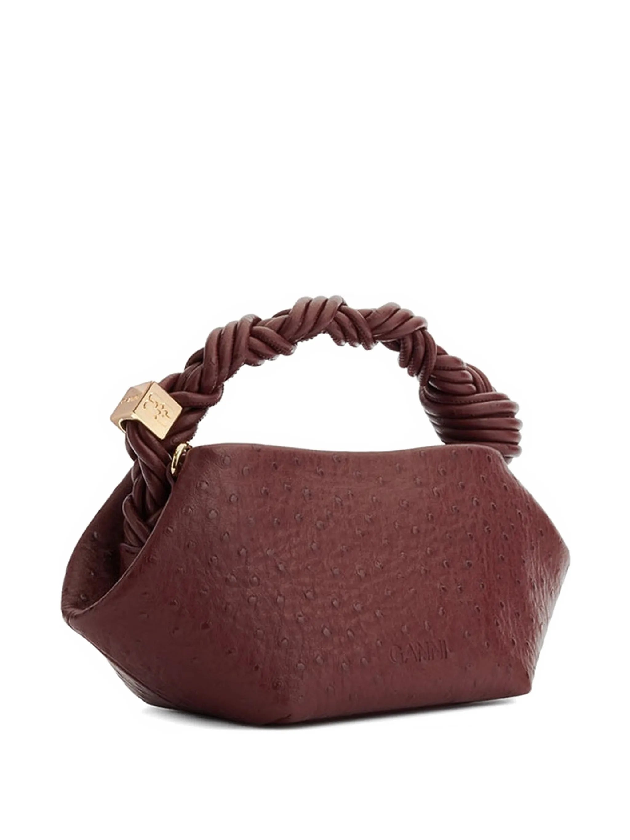 mini Bou bag in red ostrich