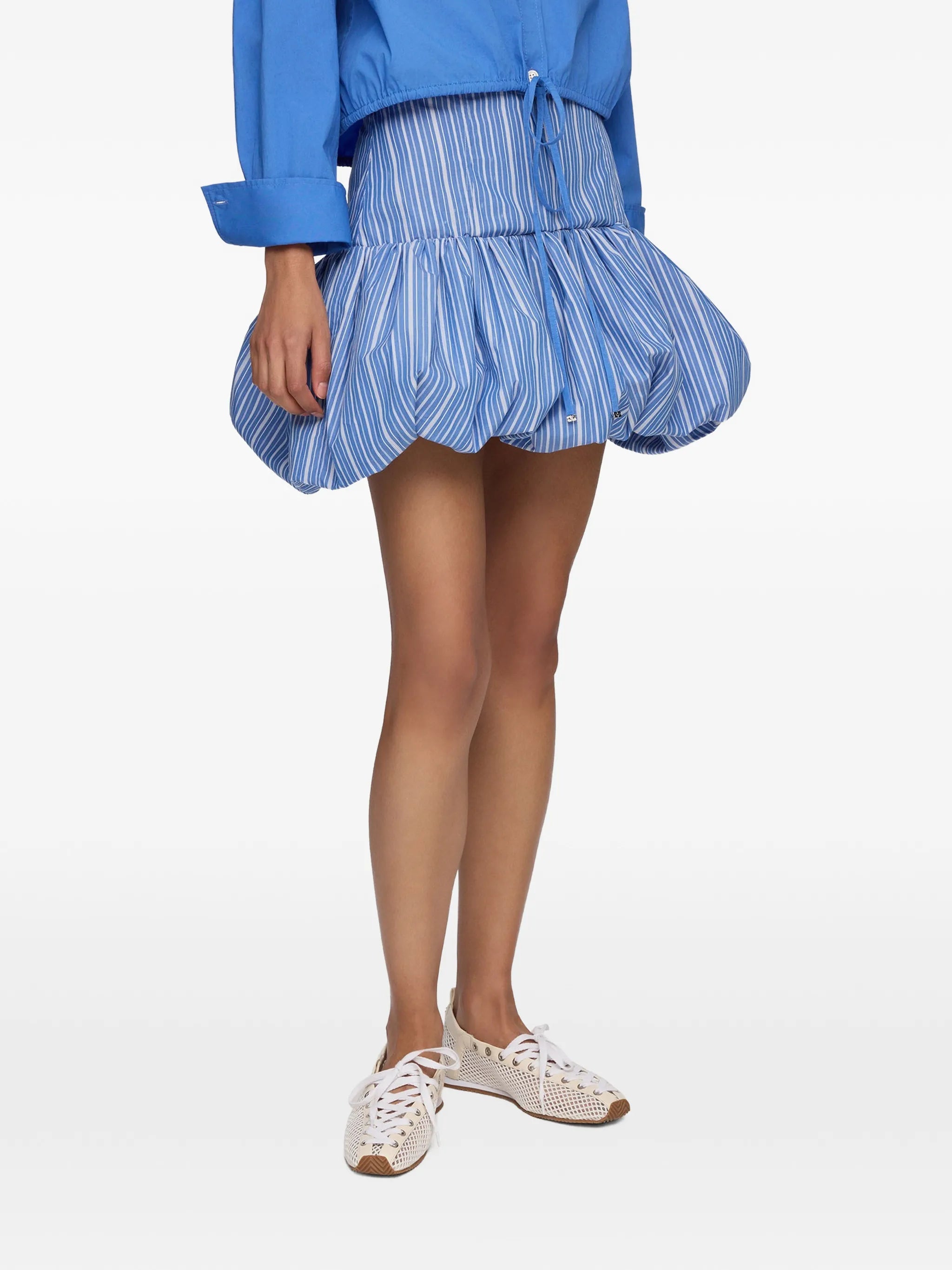 skirt in blue stripes