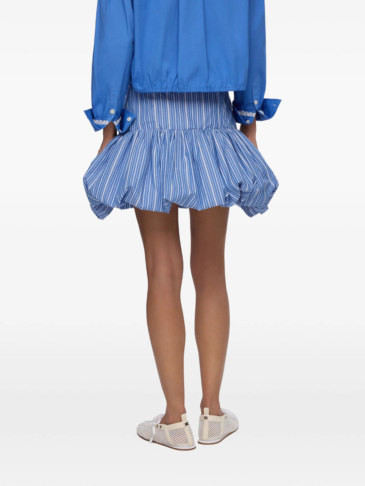 skirt in blue stripes