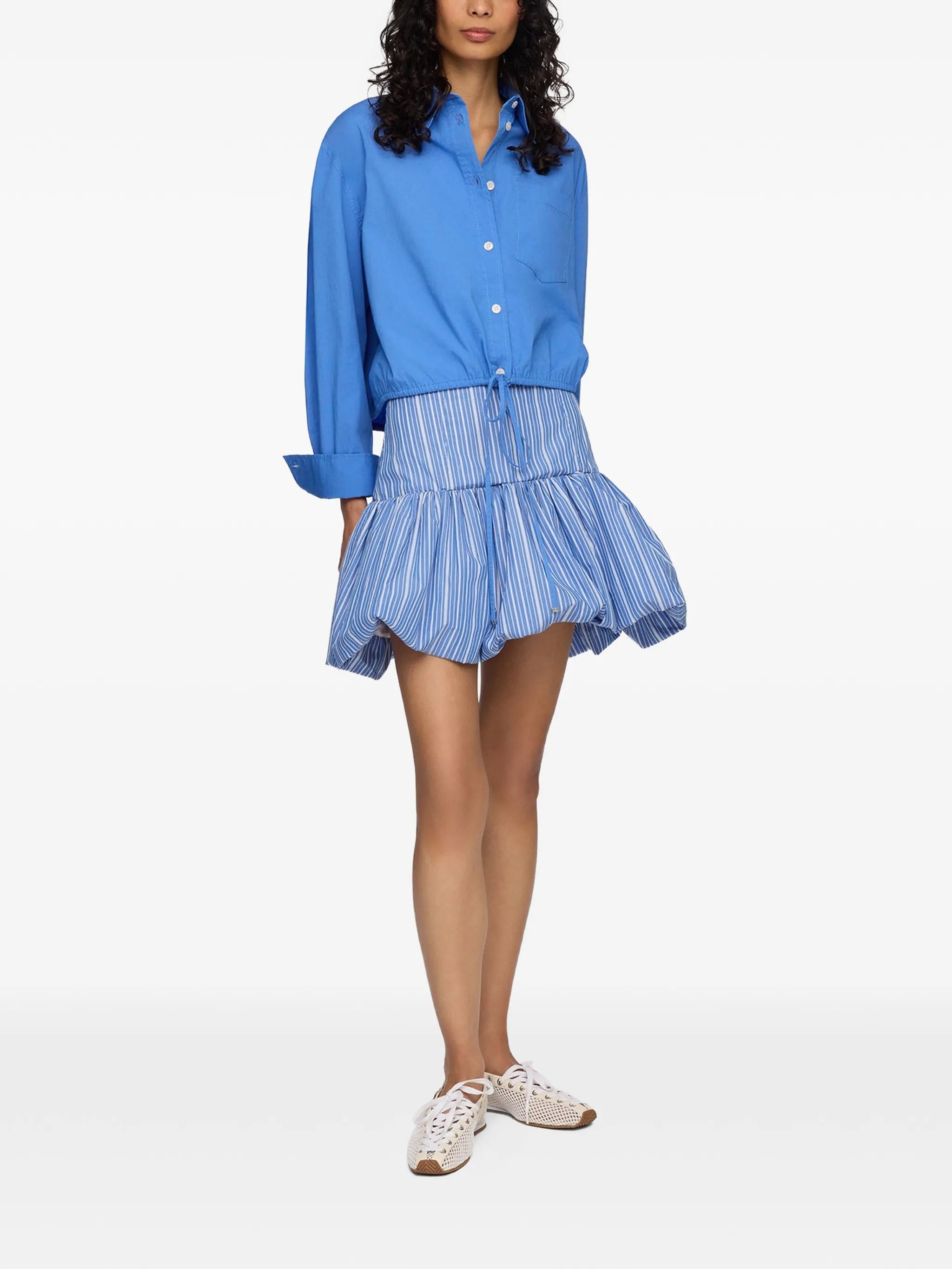 skirt in blue stripes