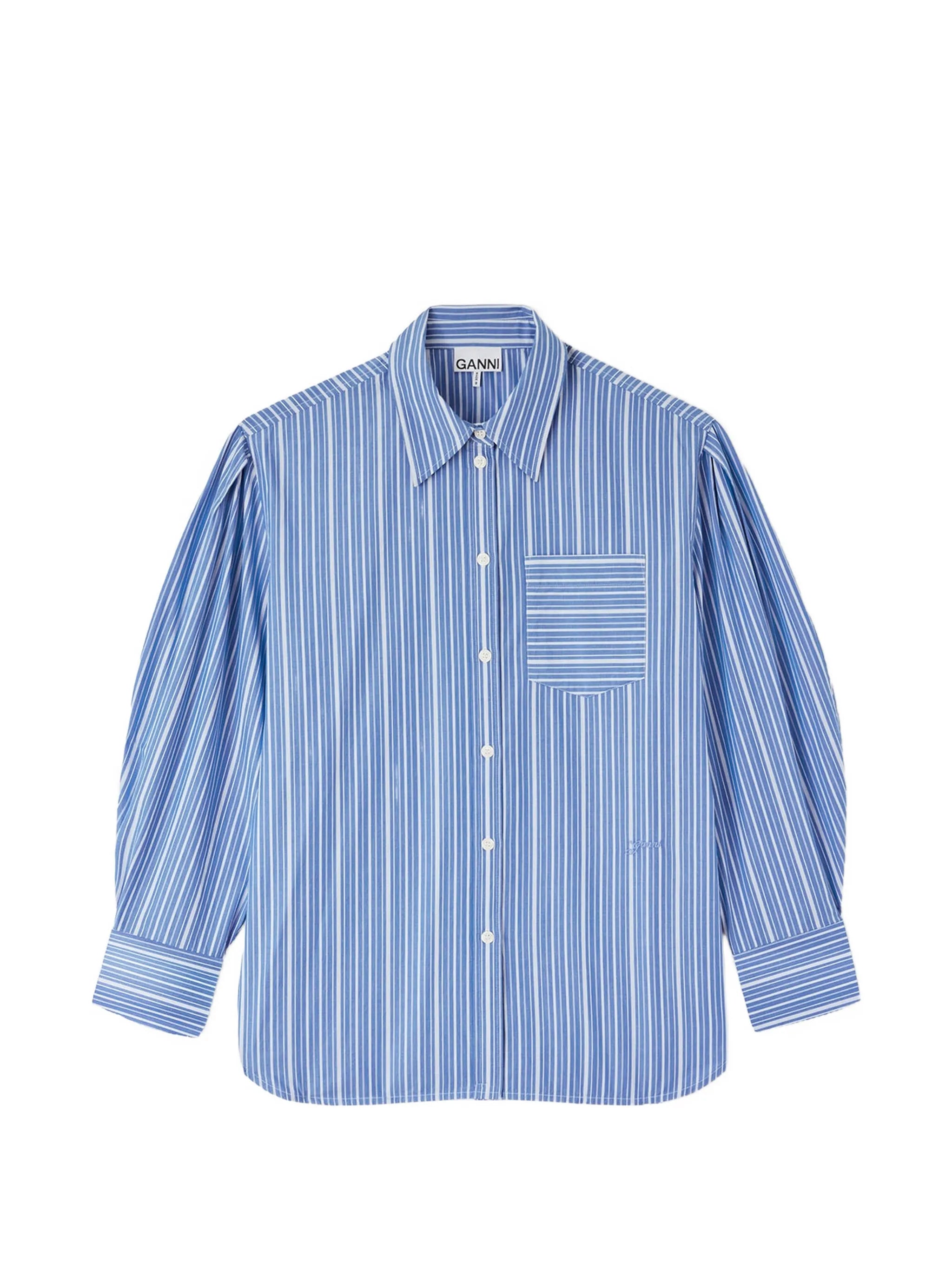 shirt in striped cotton