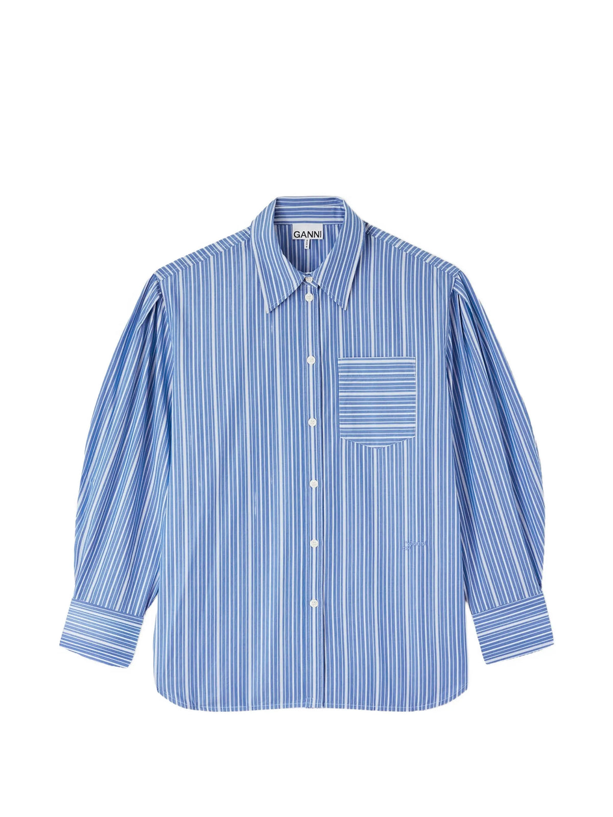 shirt in striped cotton