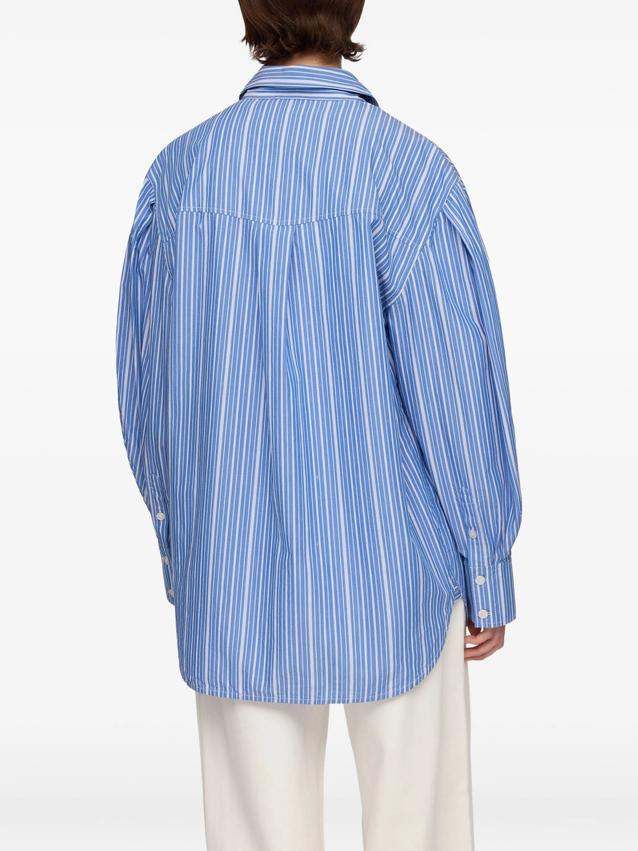 shirt in striped cotton