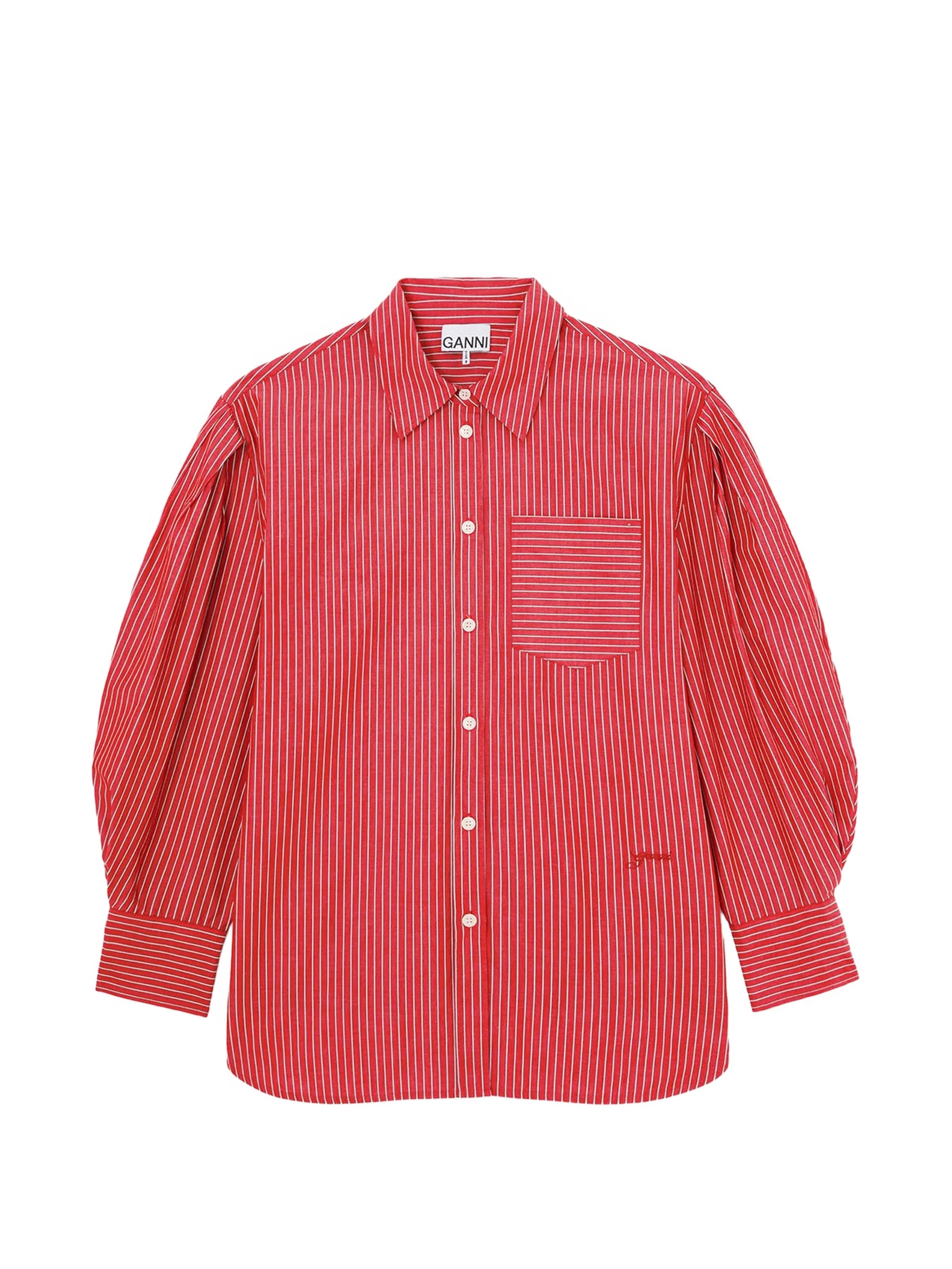 shirt in striped cotton
