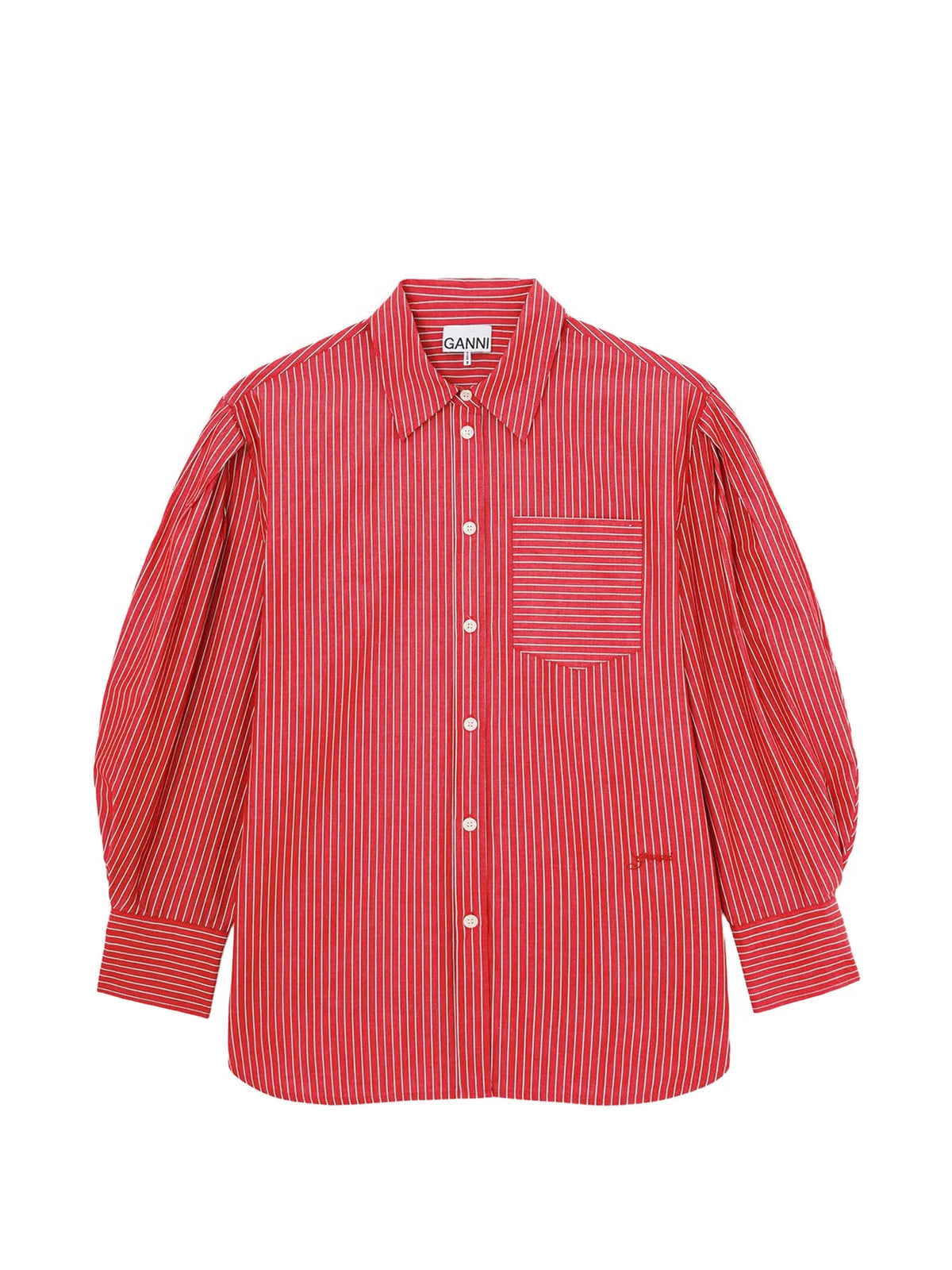 shirt in striped cotton