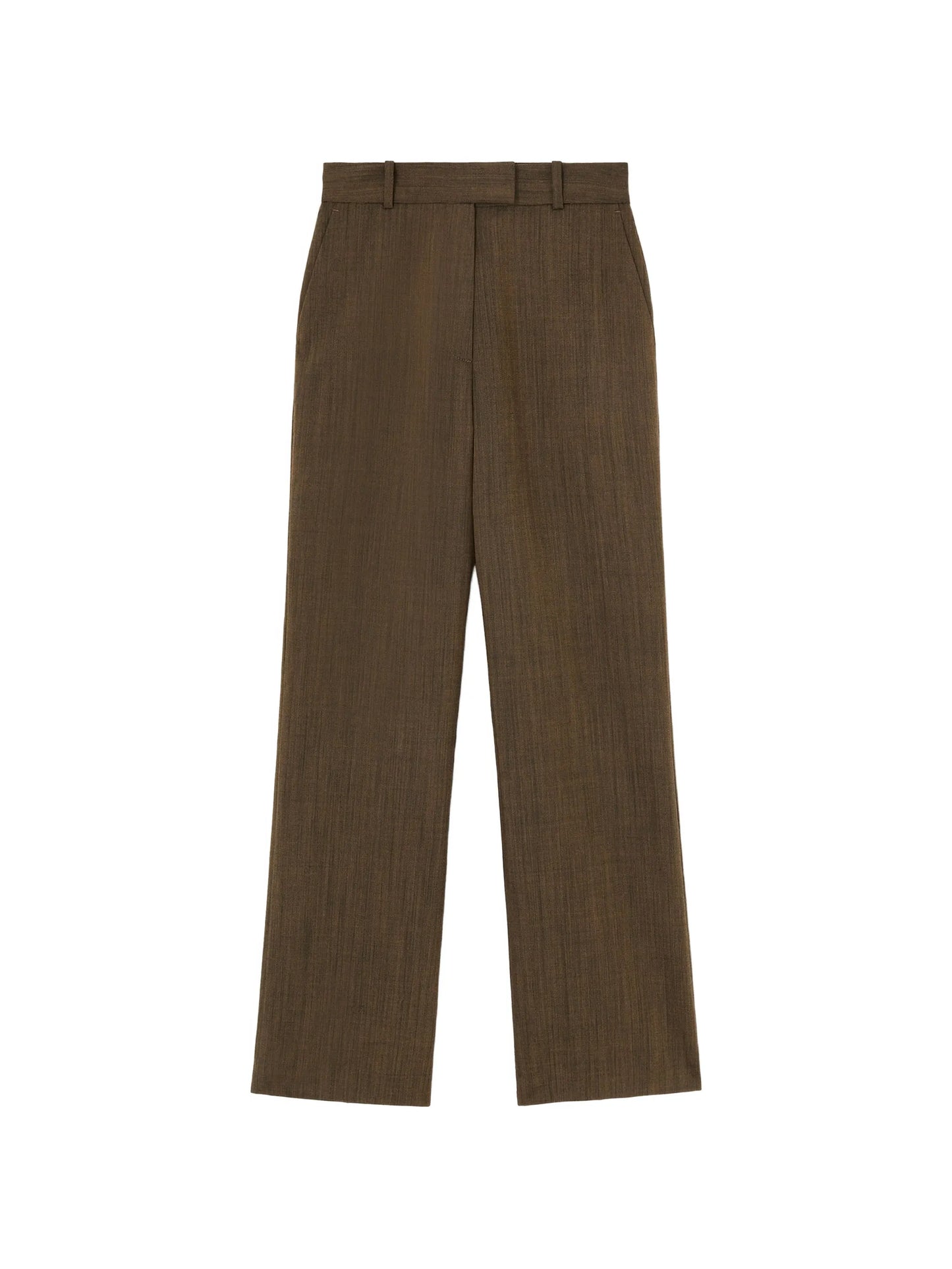 mélange-effect trousers