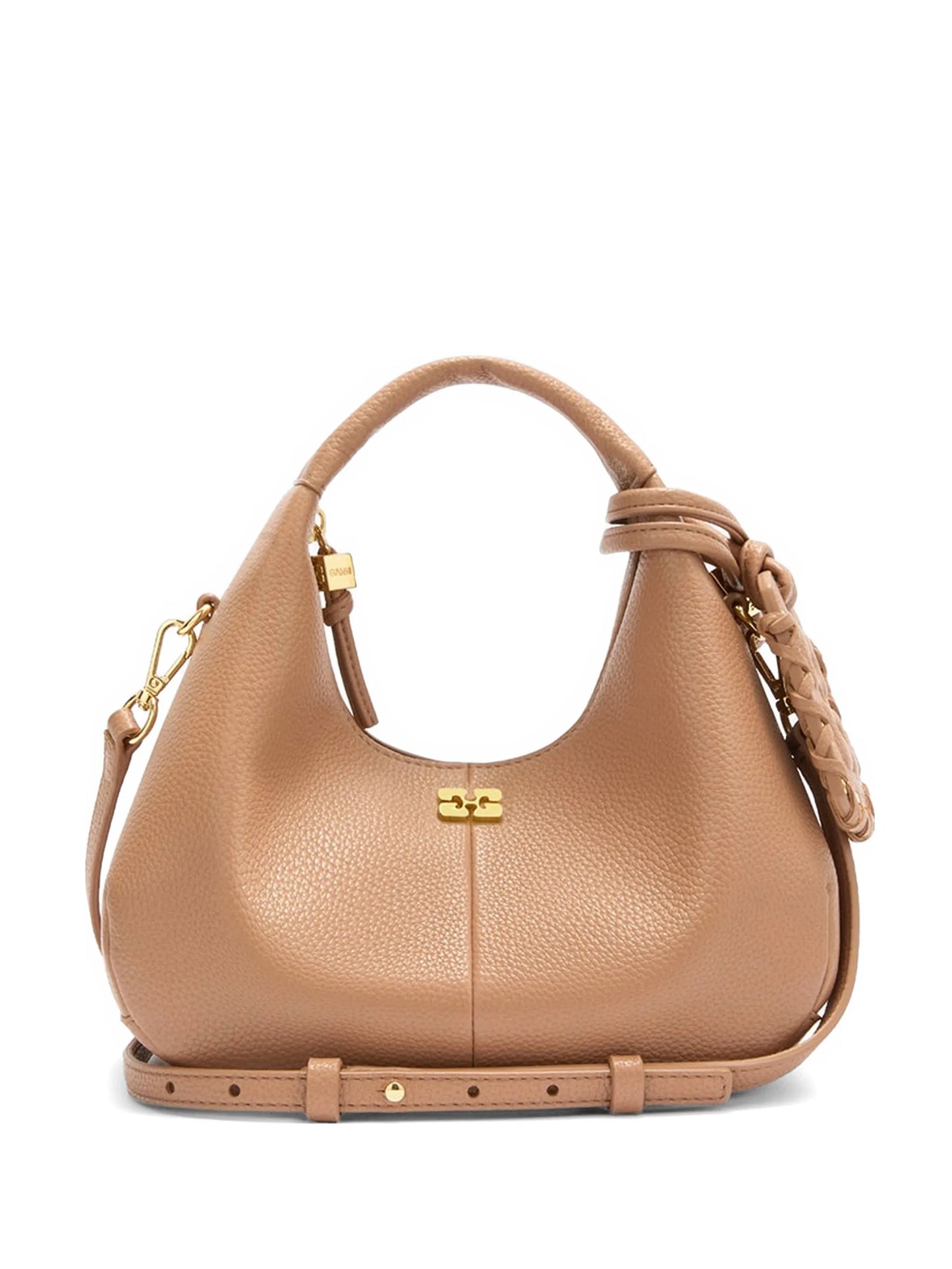mini logo-plaque tote bag