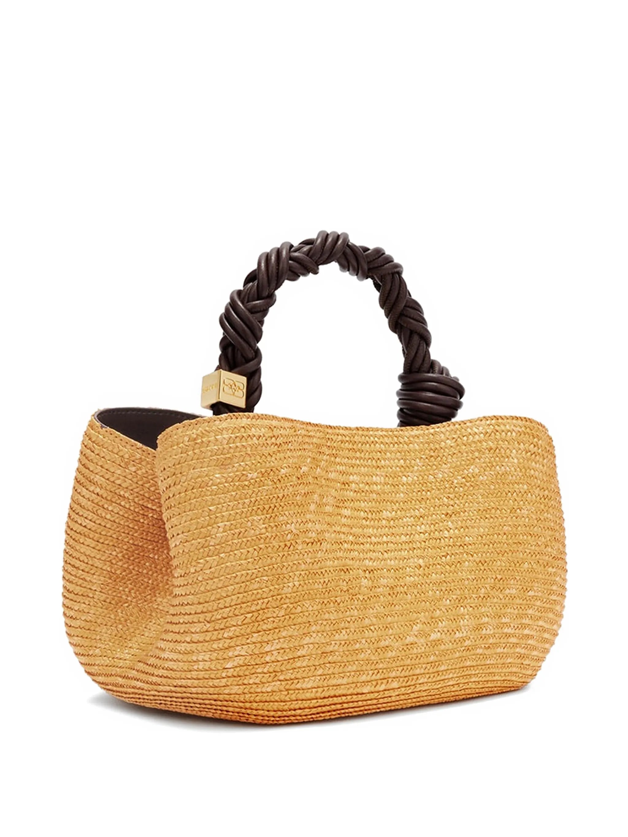small Bou straw tote bag