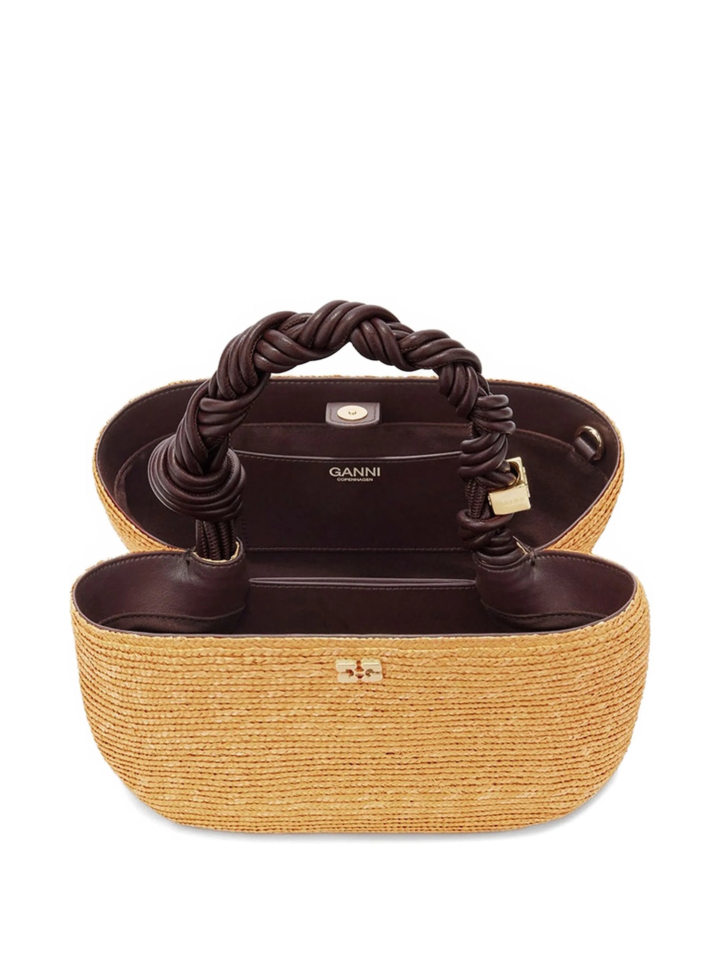 small Bou straw tote bag
