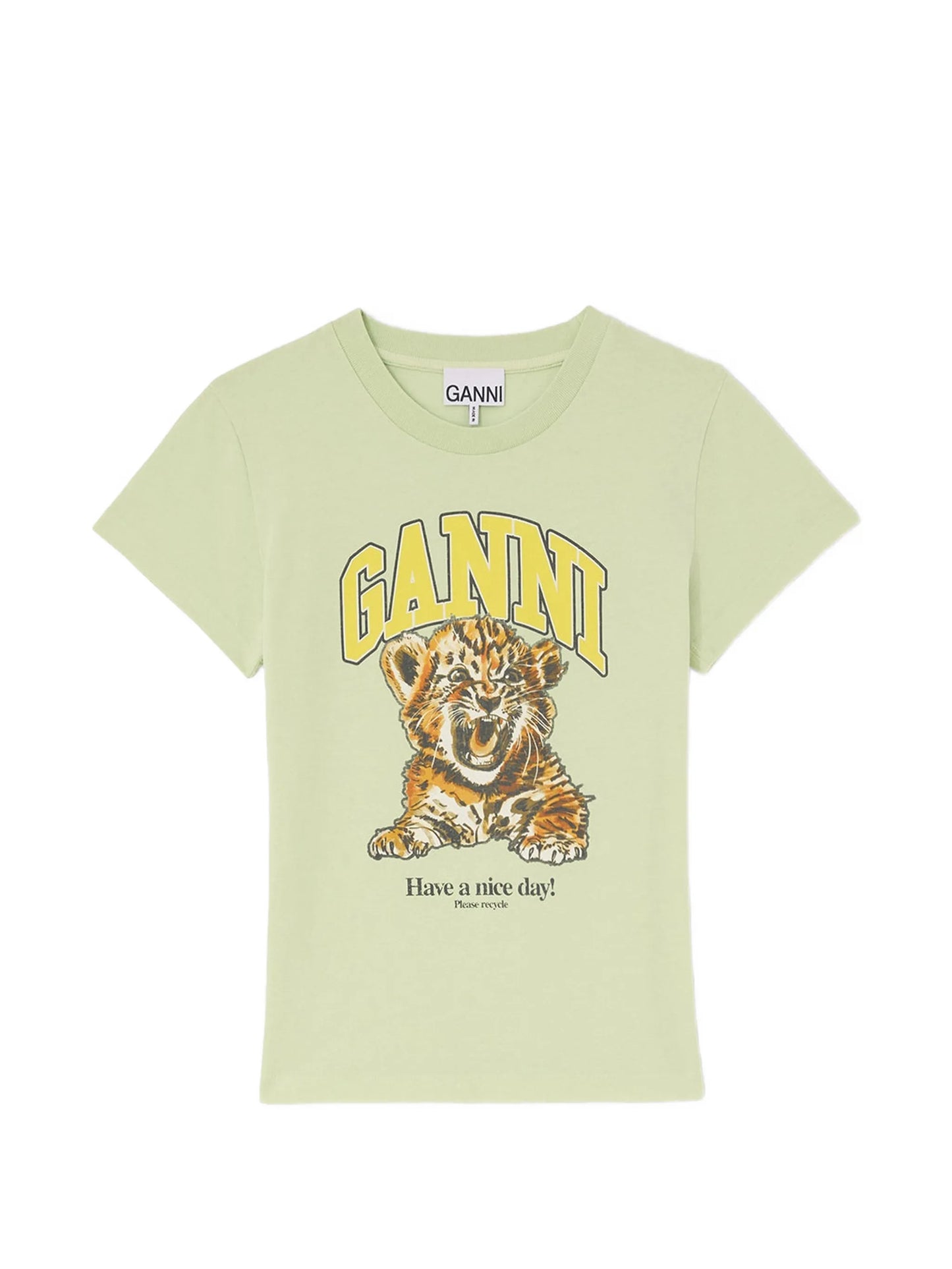 tiger-print T-shirt