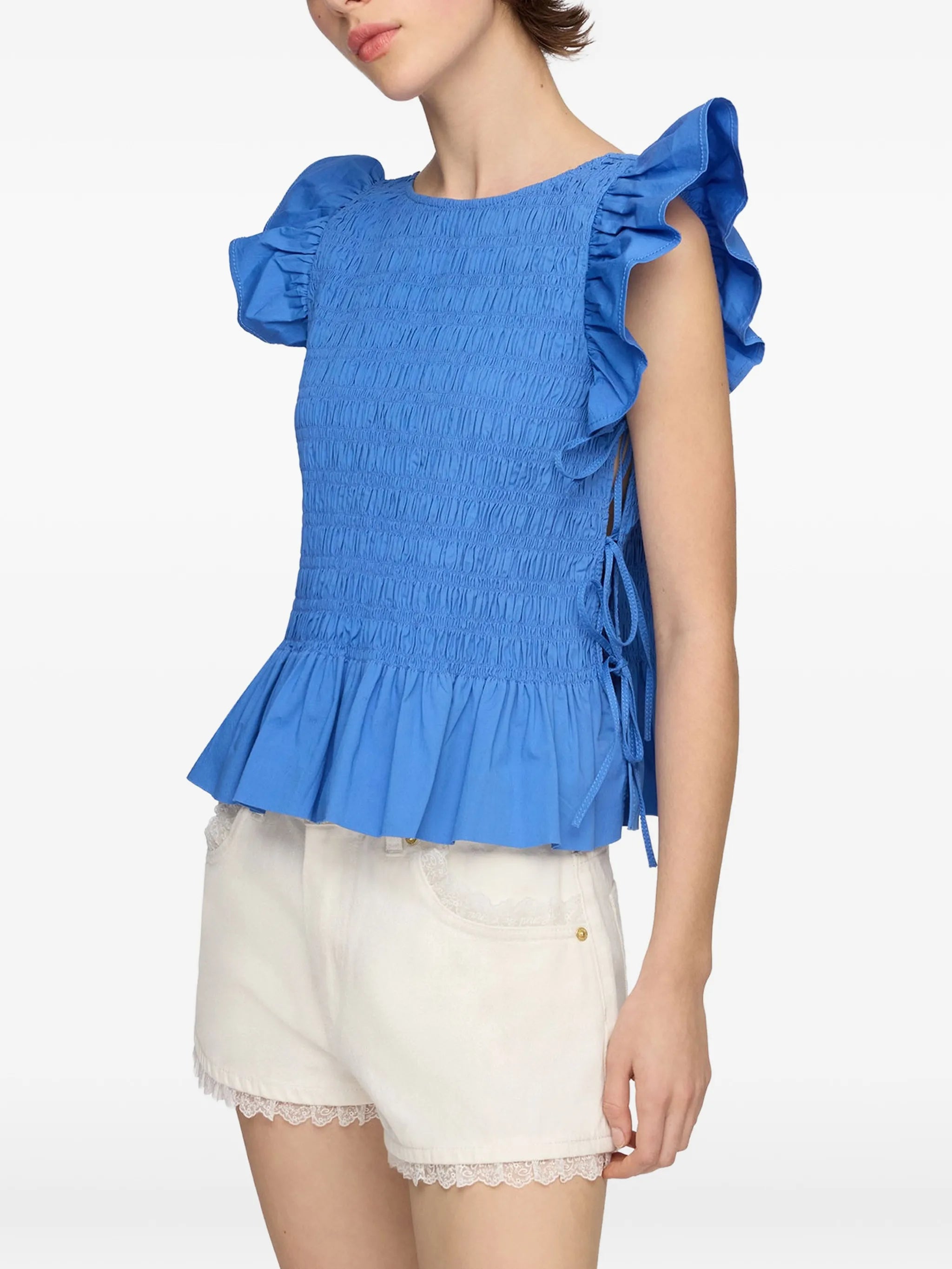 top in smocked cotton