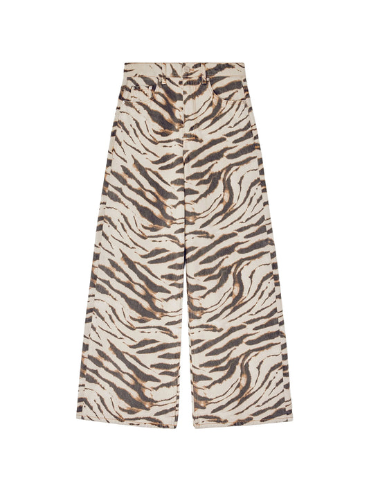 Lari zebra-print jeans