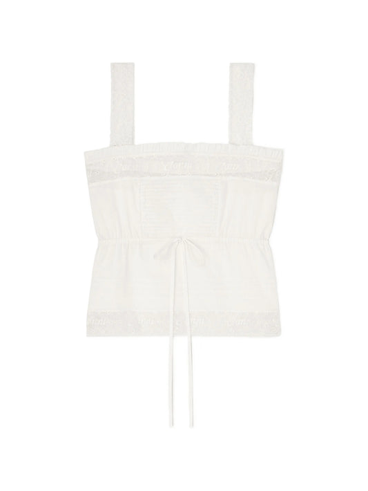 top in white cotton