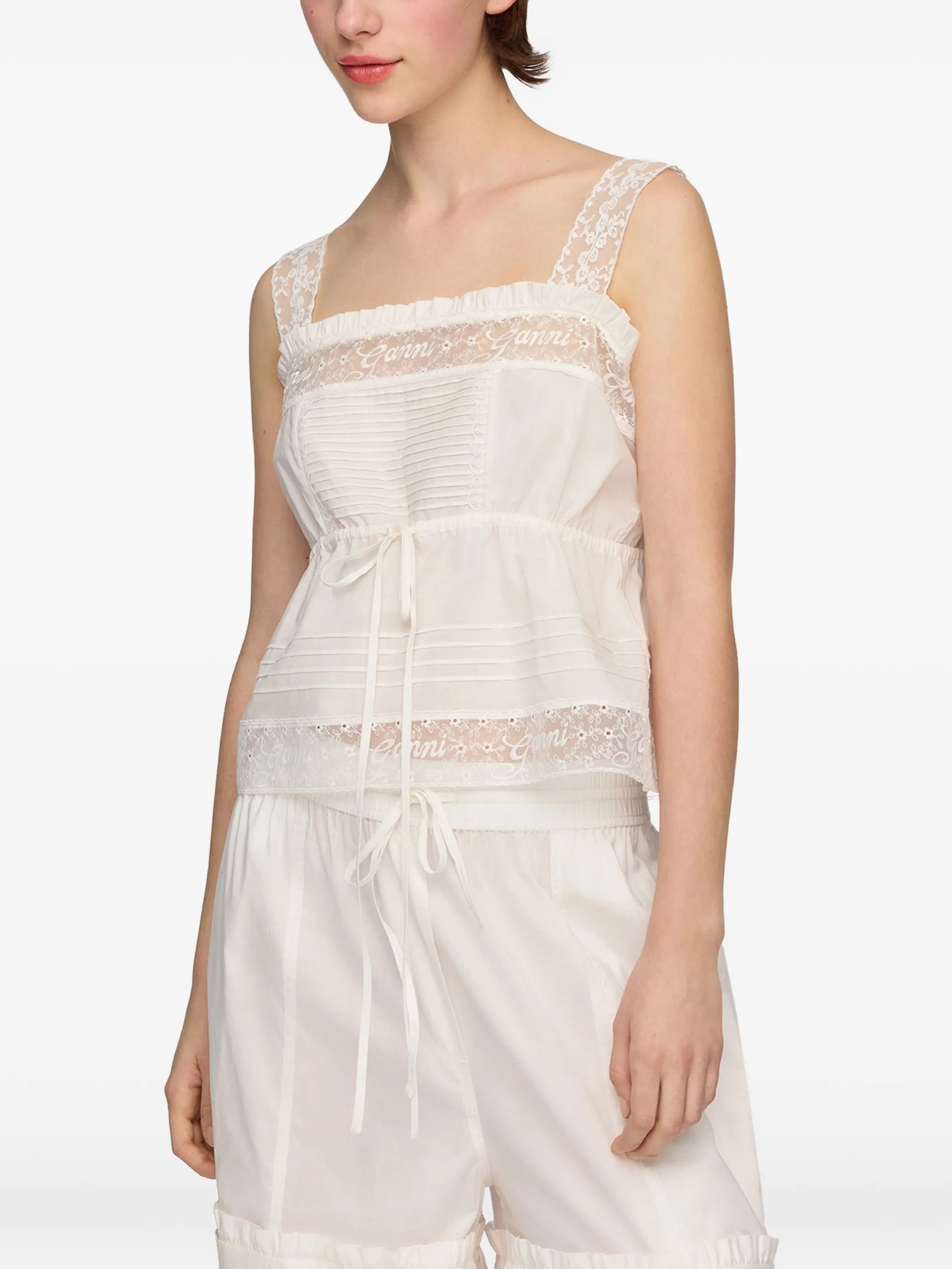 top in white cotton