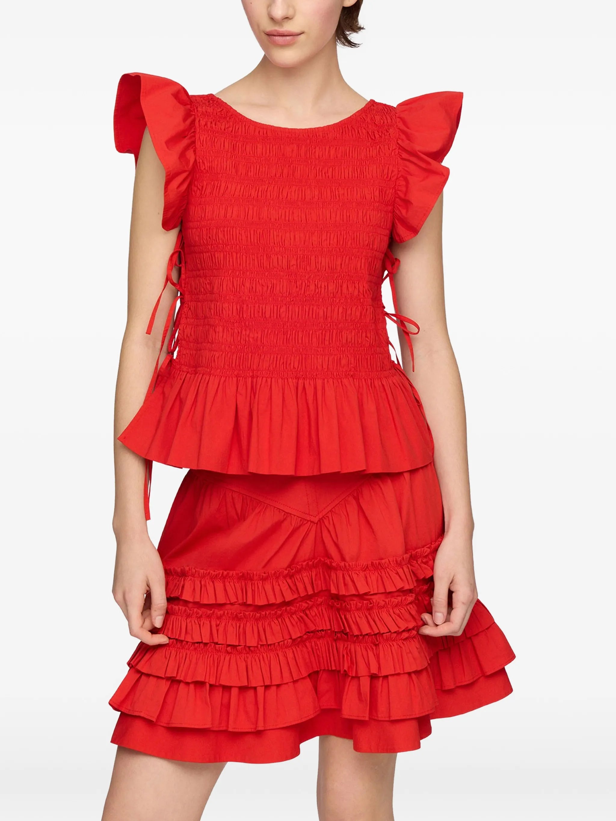 top in smocked cotton