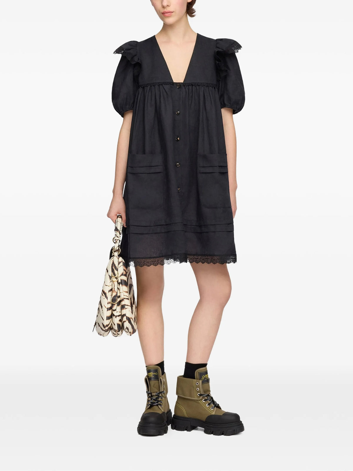 mini dress in linen
