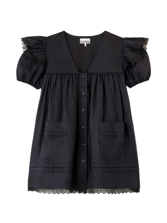 mini dress in linen