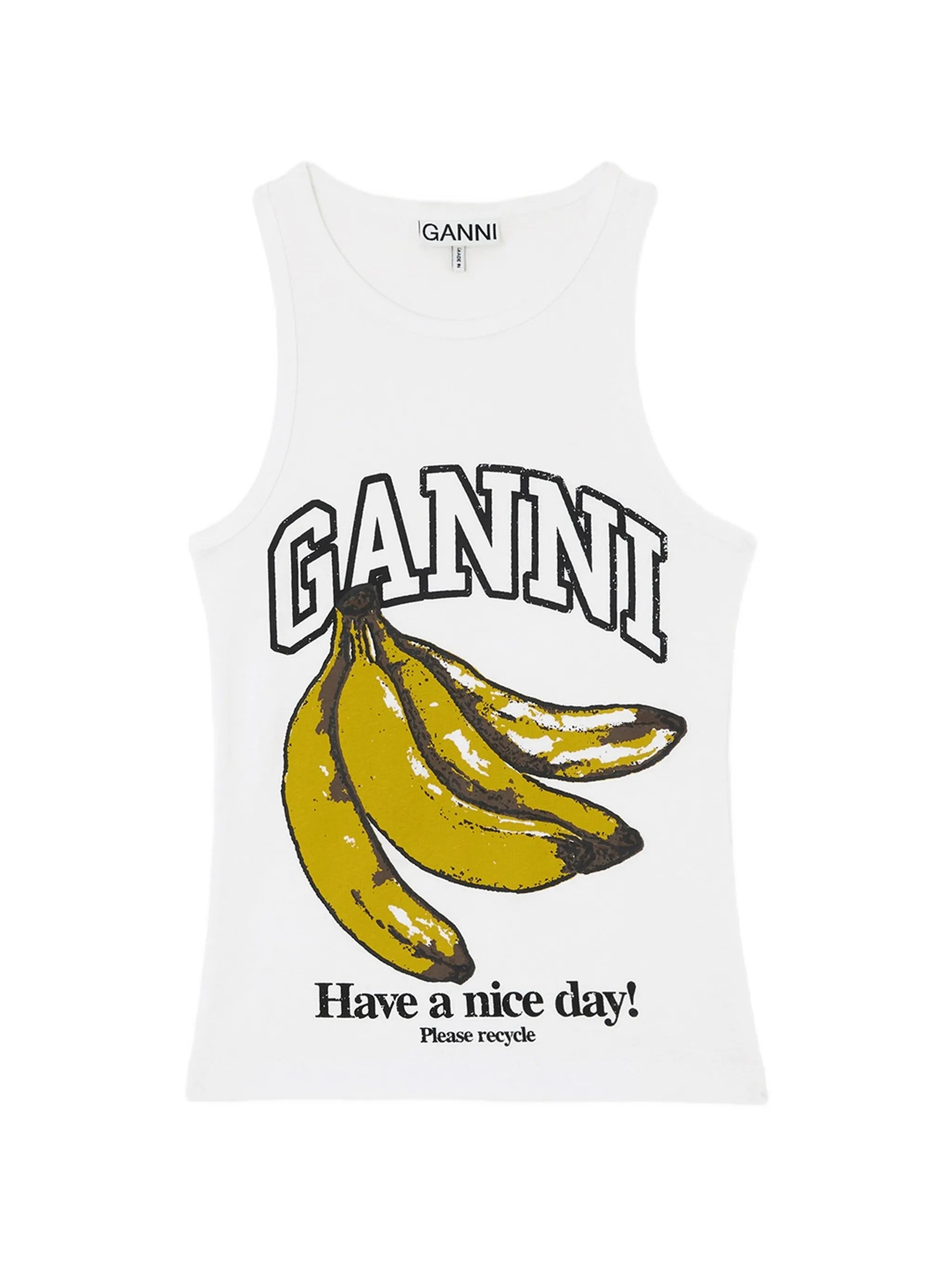 tank top with banana print