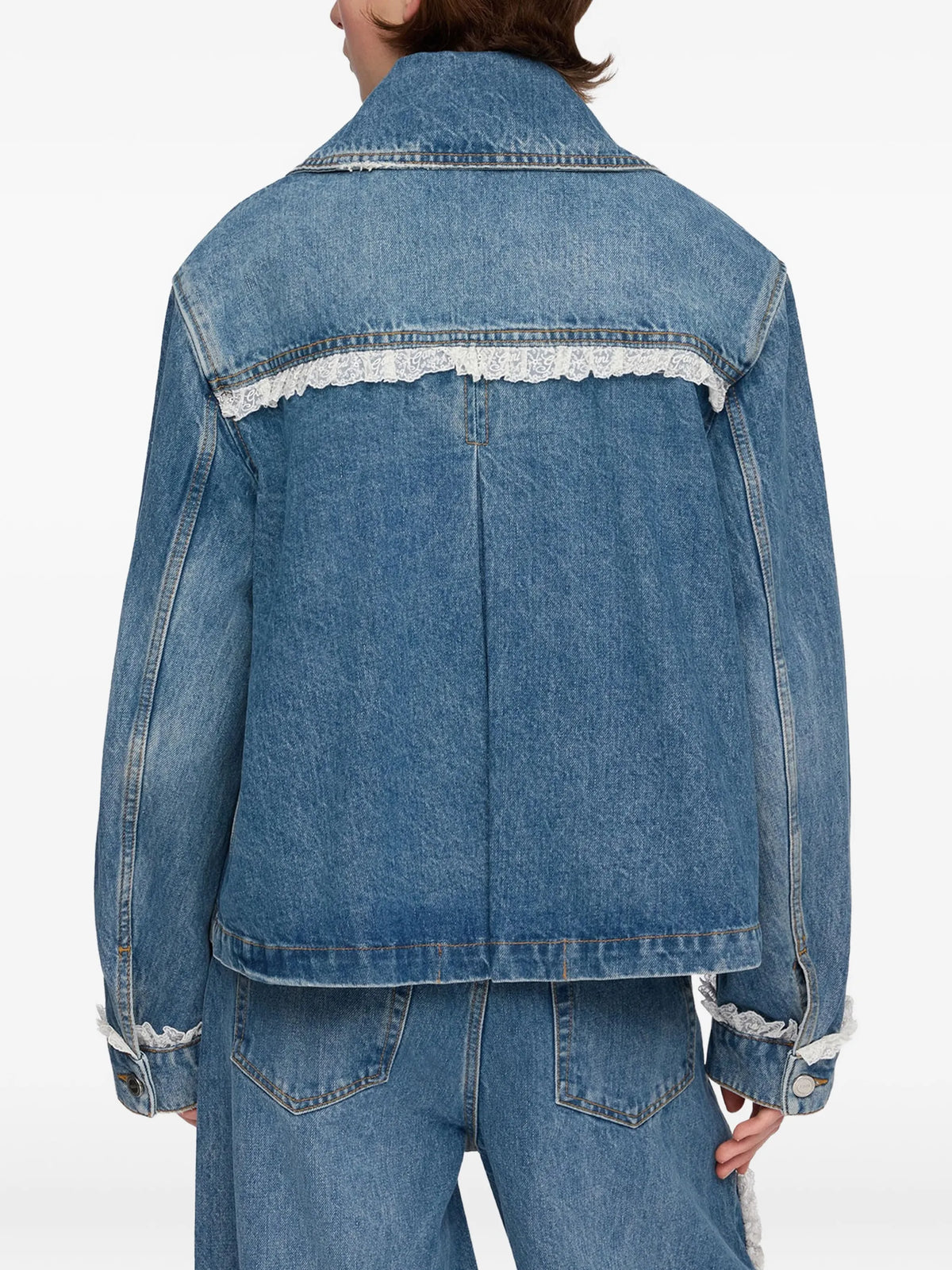 jacket in rigid denim