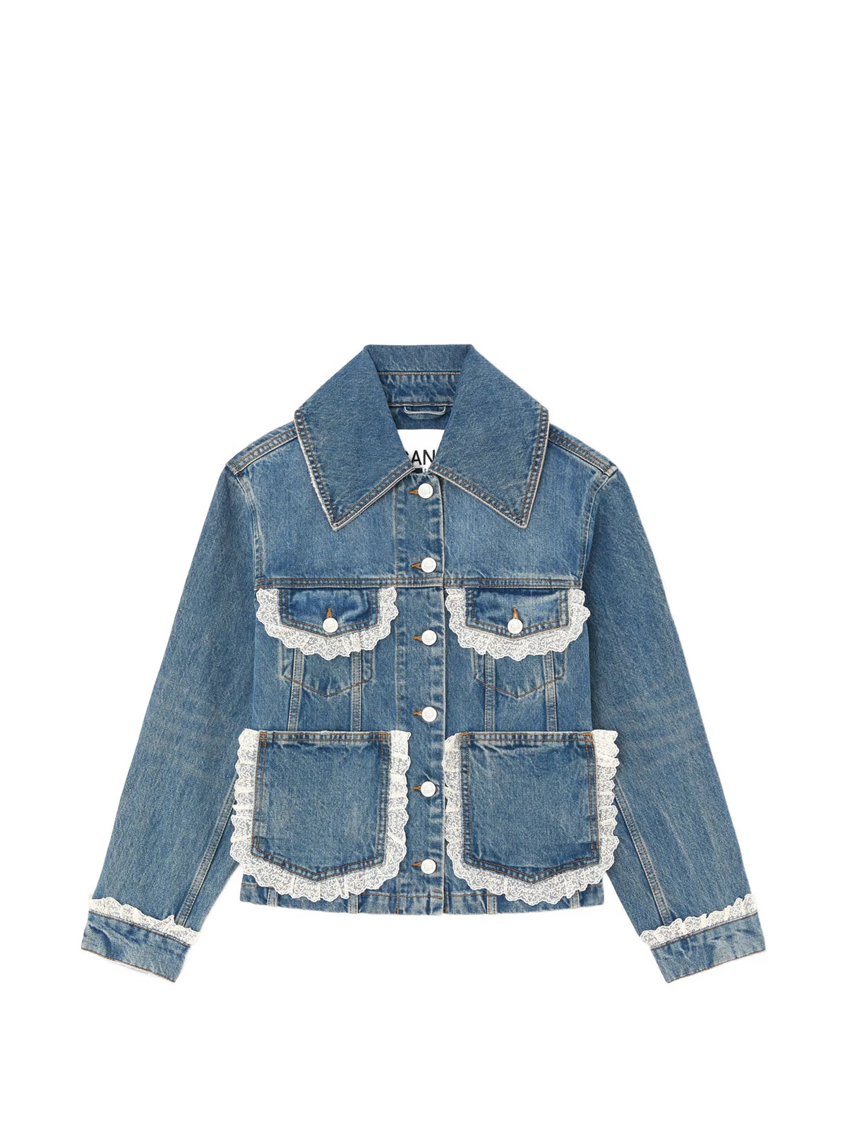 jacket in rigid denim