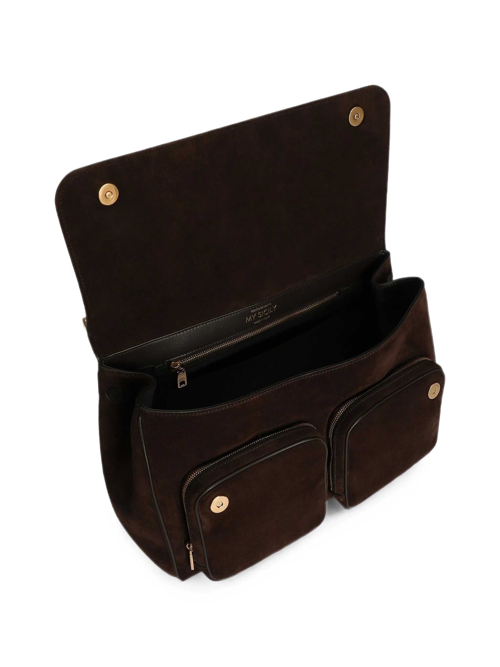 My Sicily handbag in split calfskin