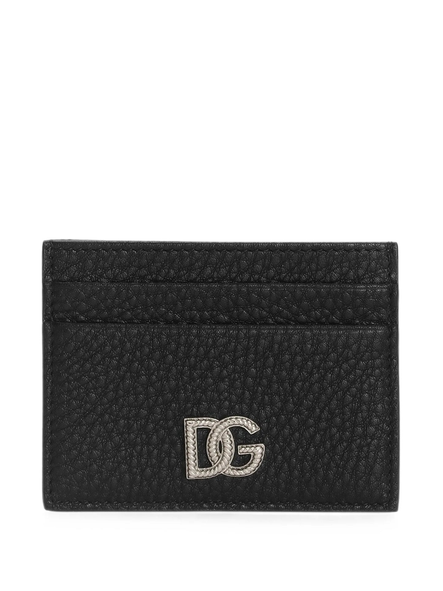 calfskin card holder with logo