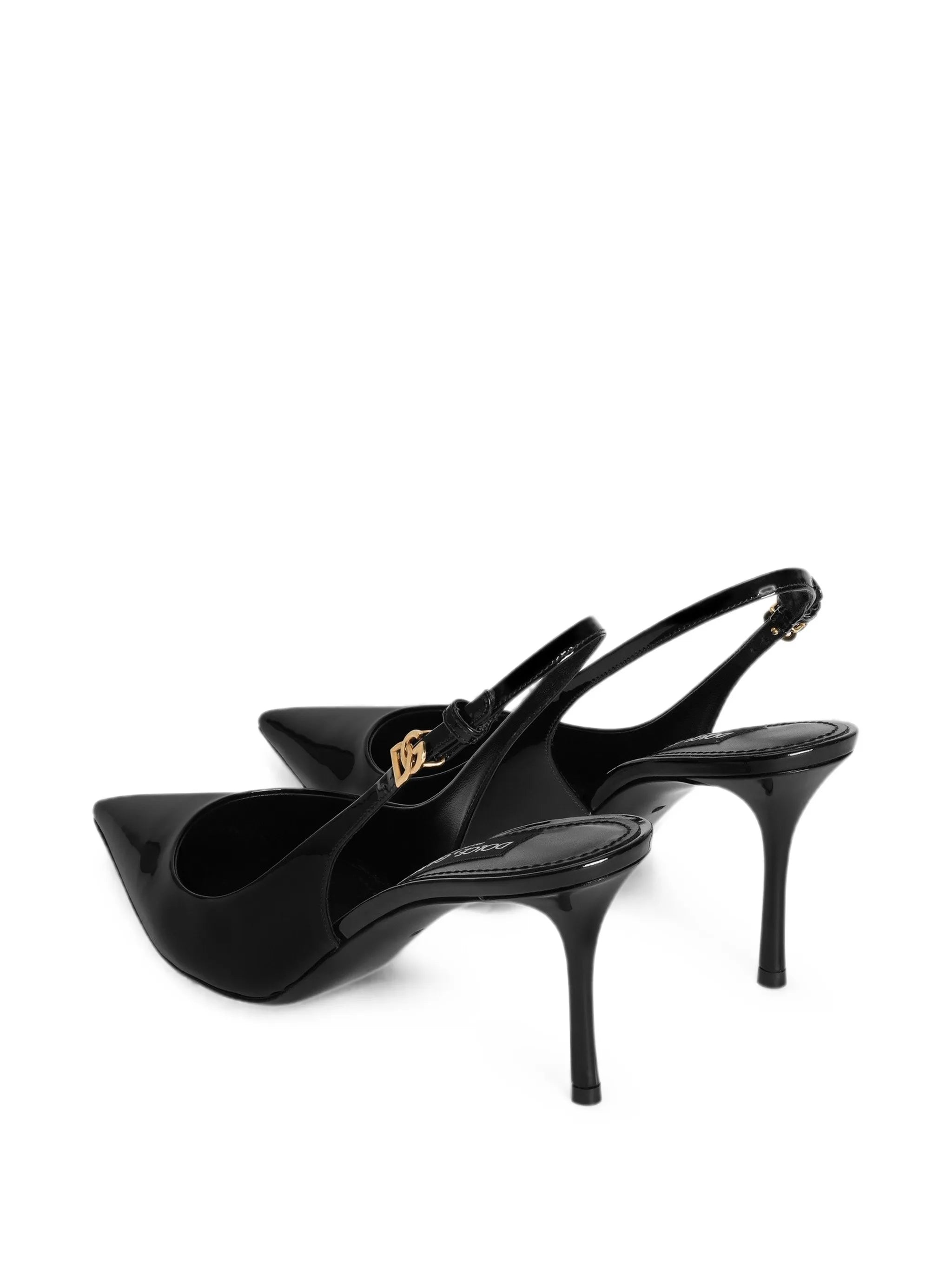 patent slingback pumps