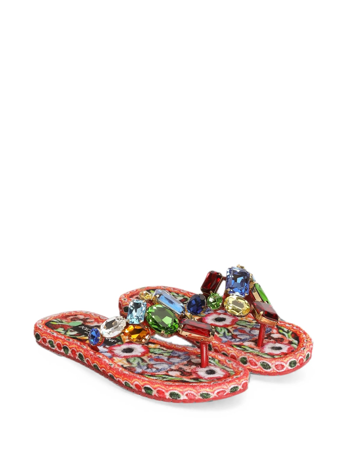 Carretto-print flip-flops