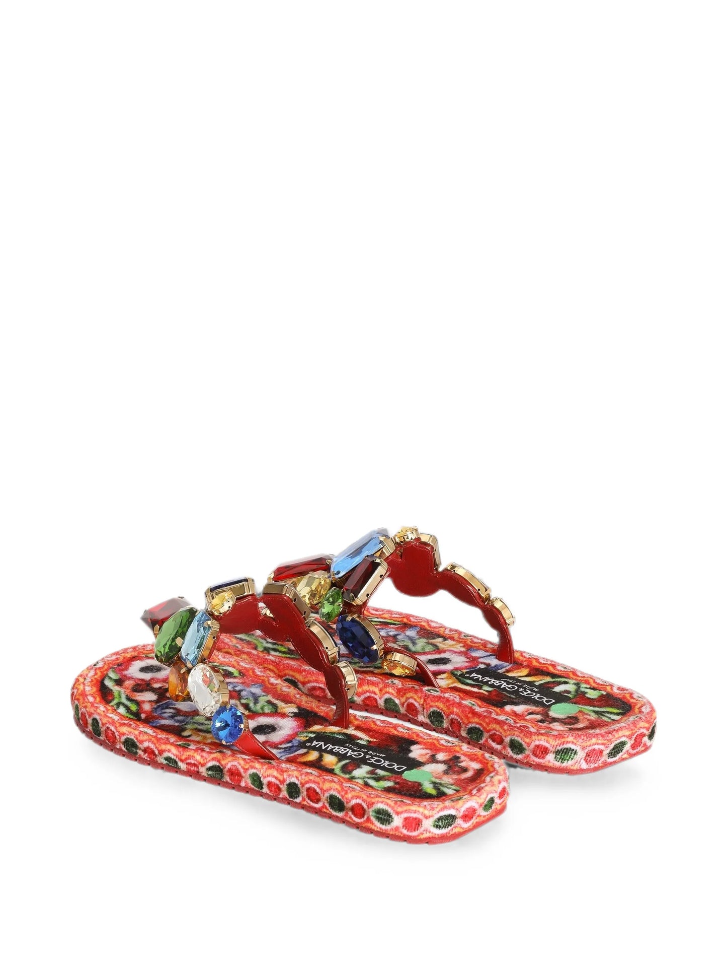 Carretto-print flip-flops