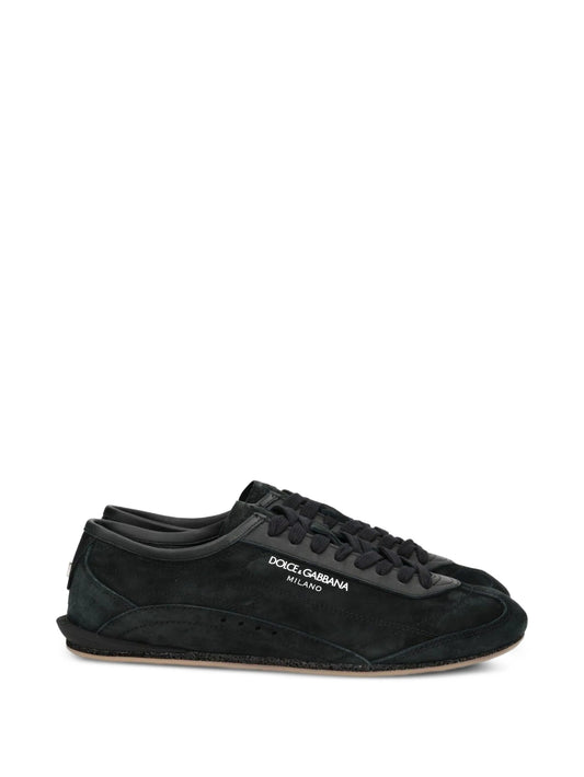 panelled logo-print sneakers
