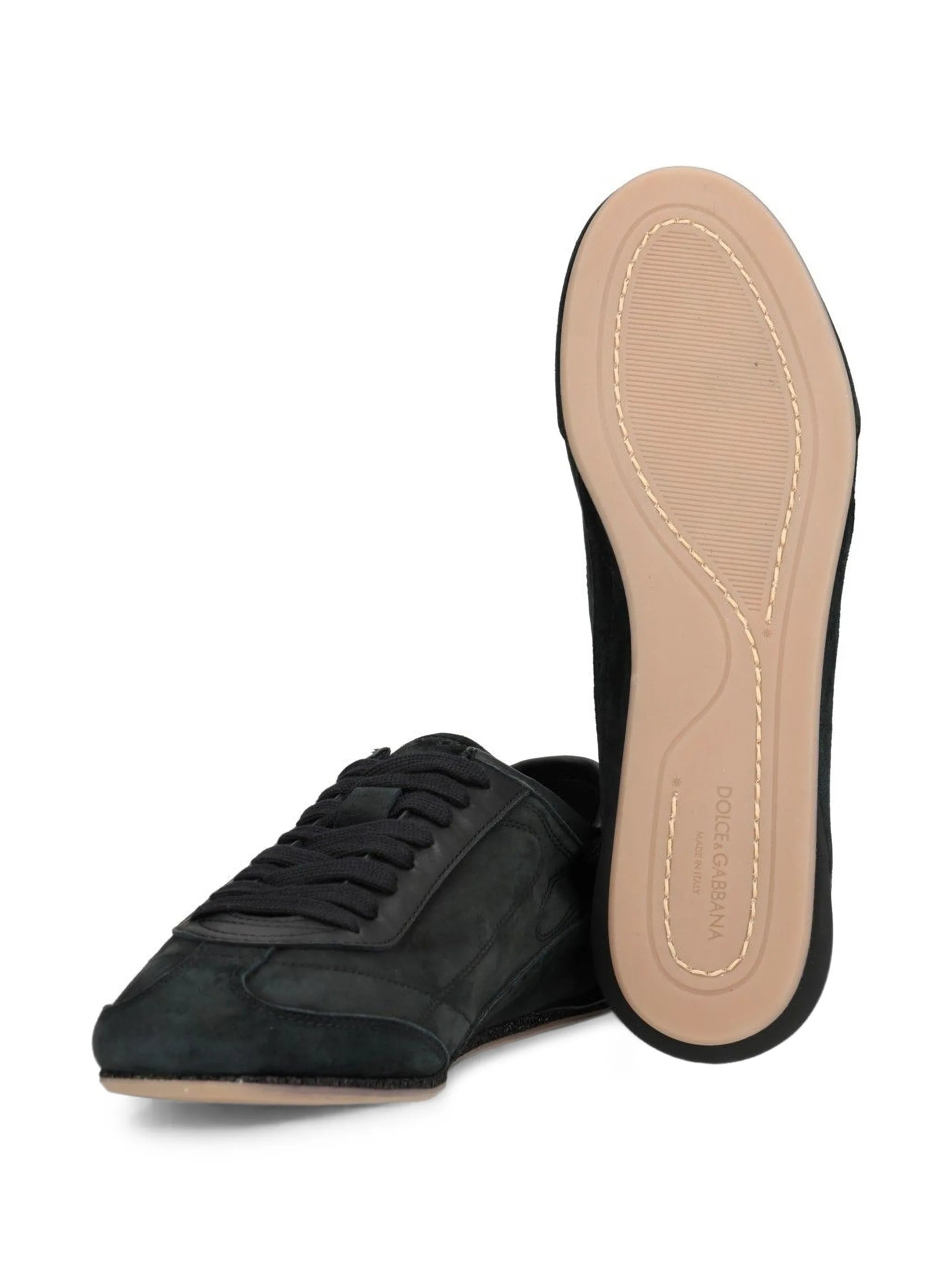 panelled logo-print sneakers