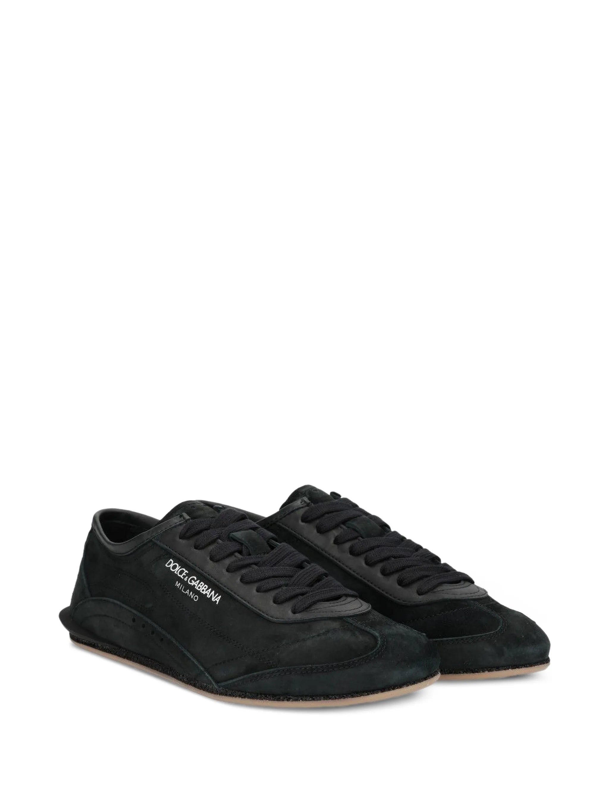 panelled logo-print sneakers