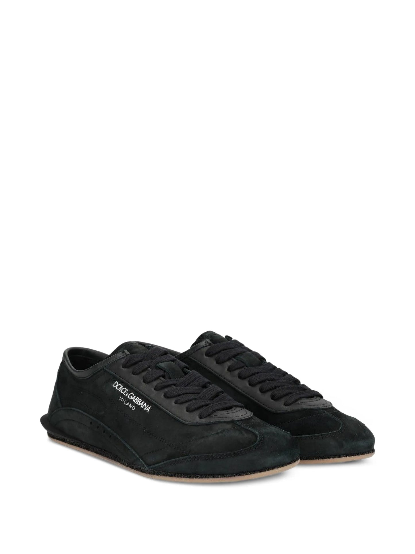 panelled logo-print sneakers