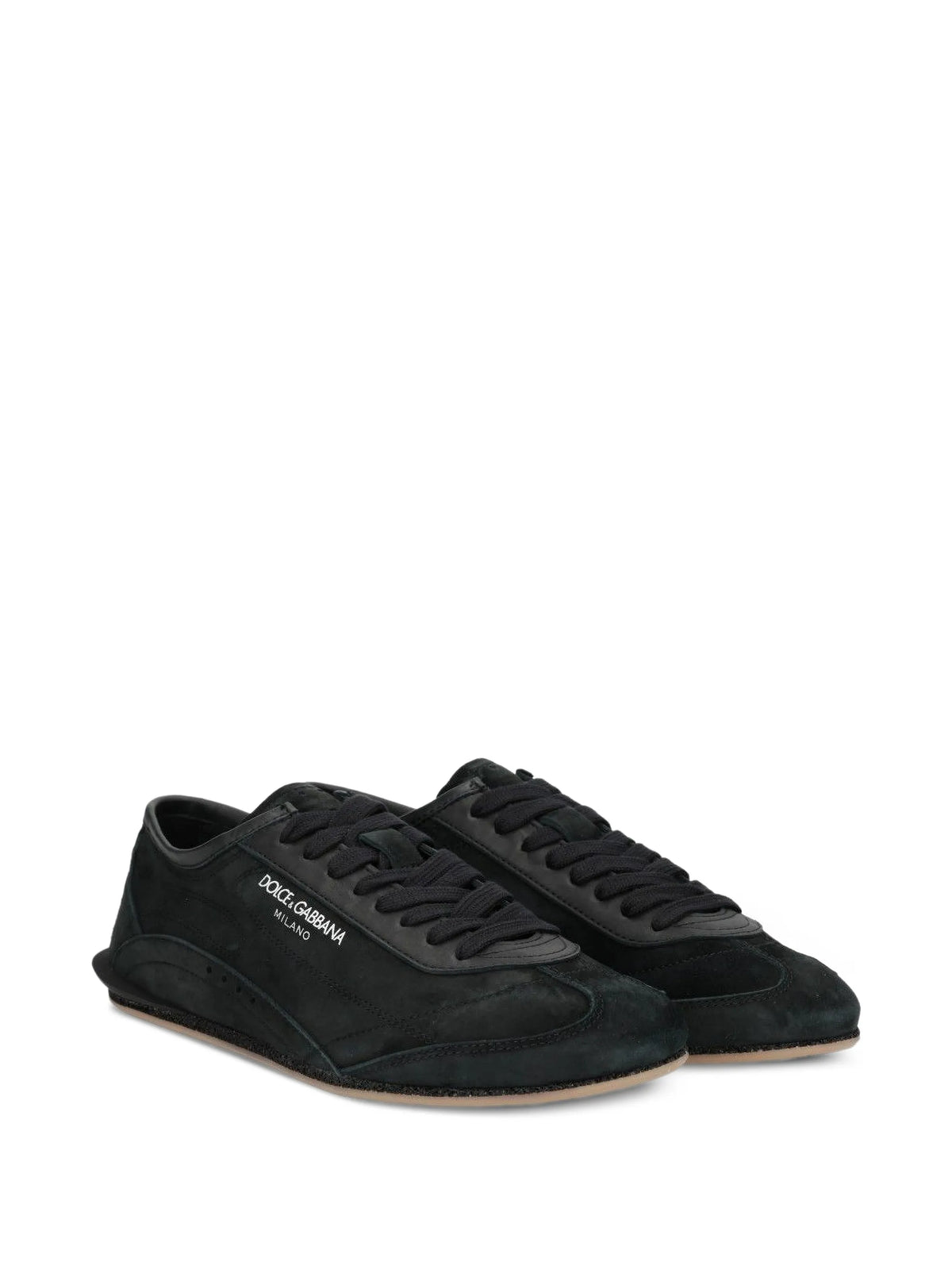 panelled logo-print sneakers