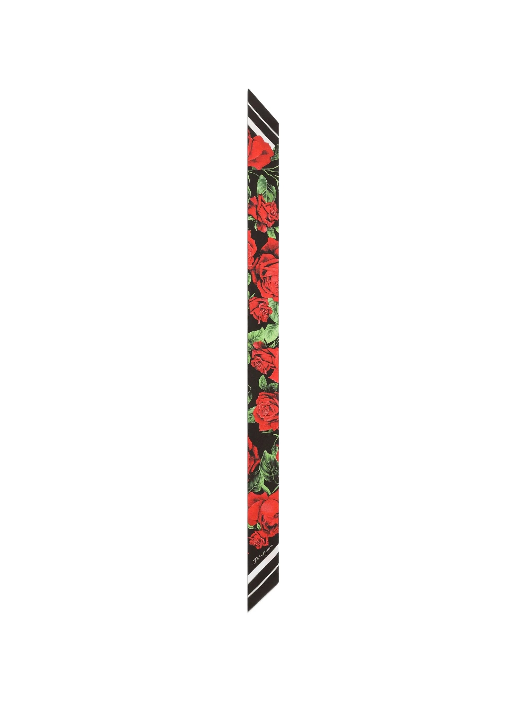 rose-print silk twill bandeau