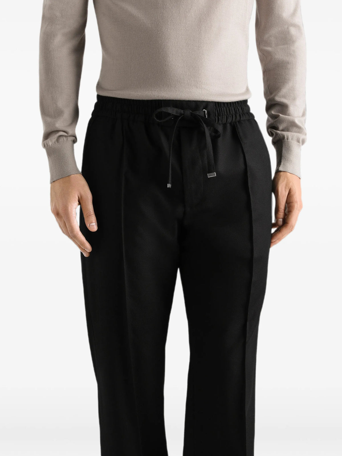 flannel jogging trousers