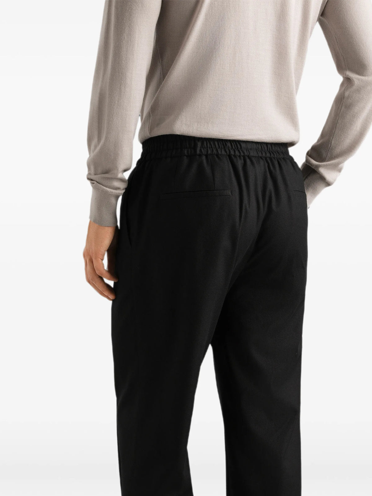 flannel jogging trousers