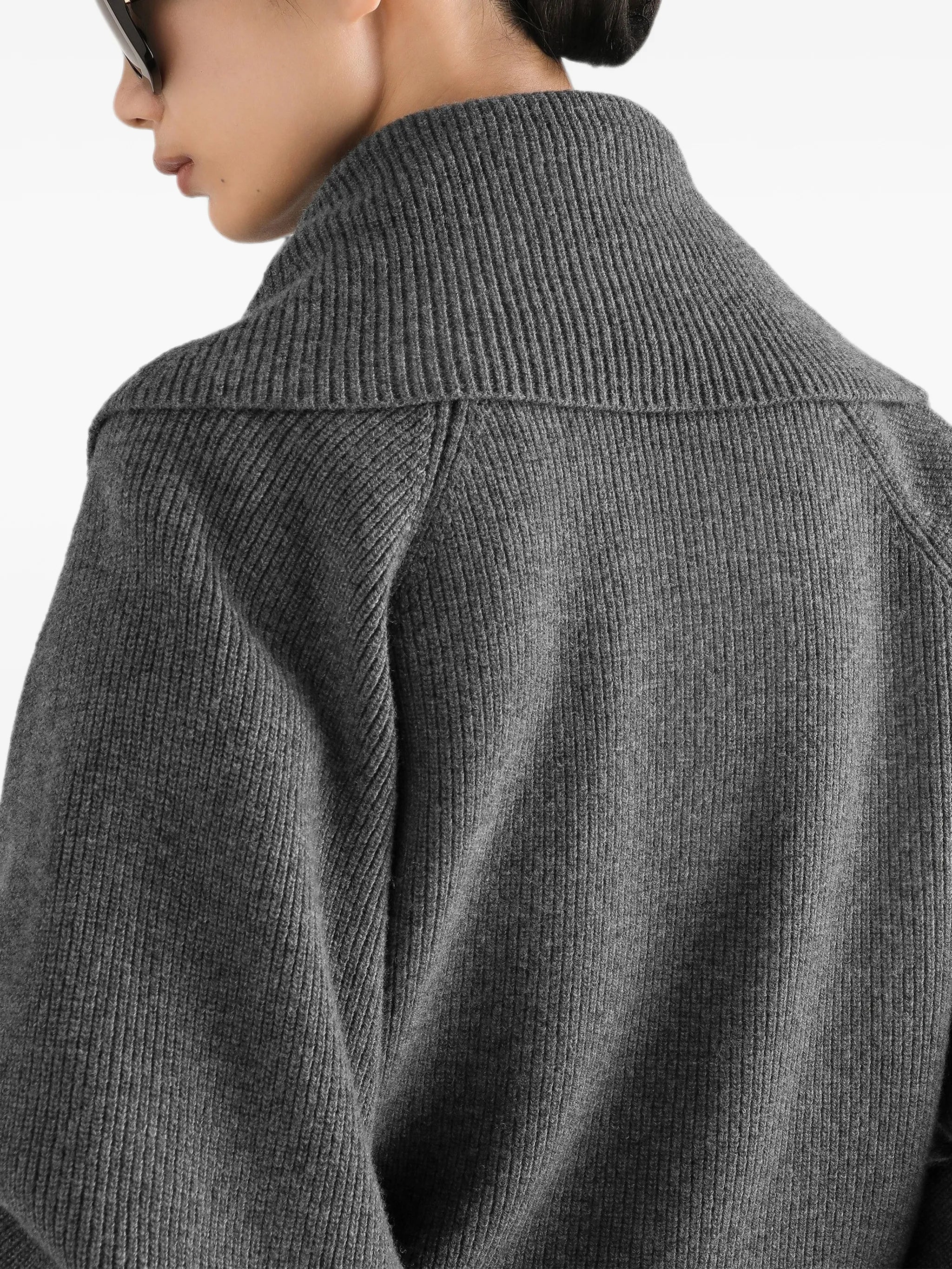 half english rib knit cardigan