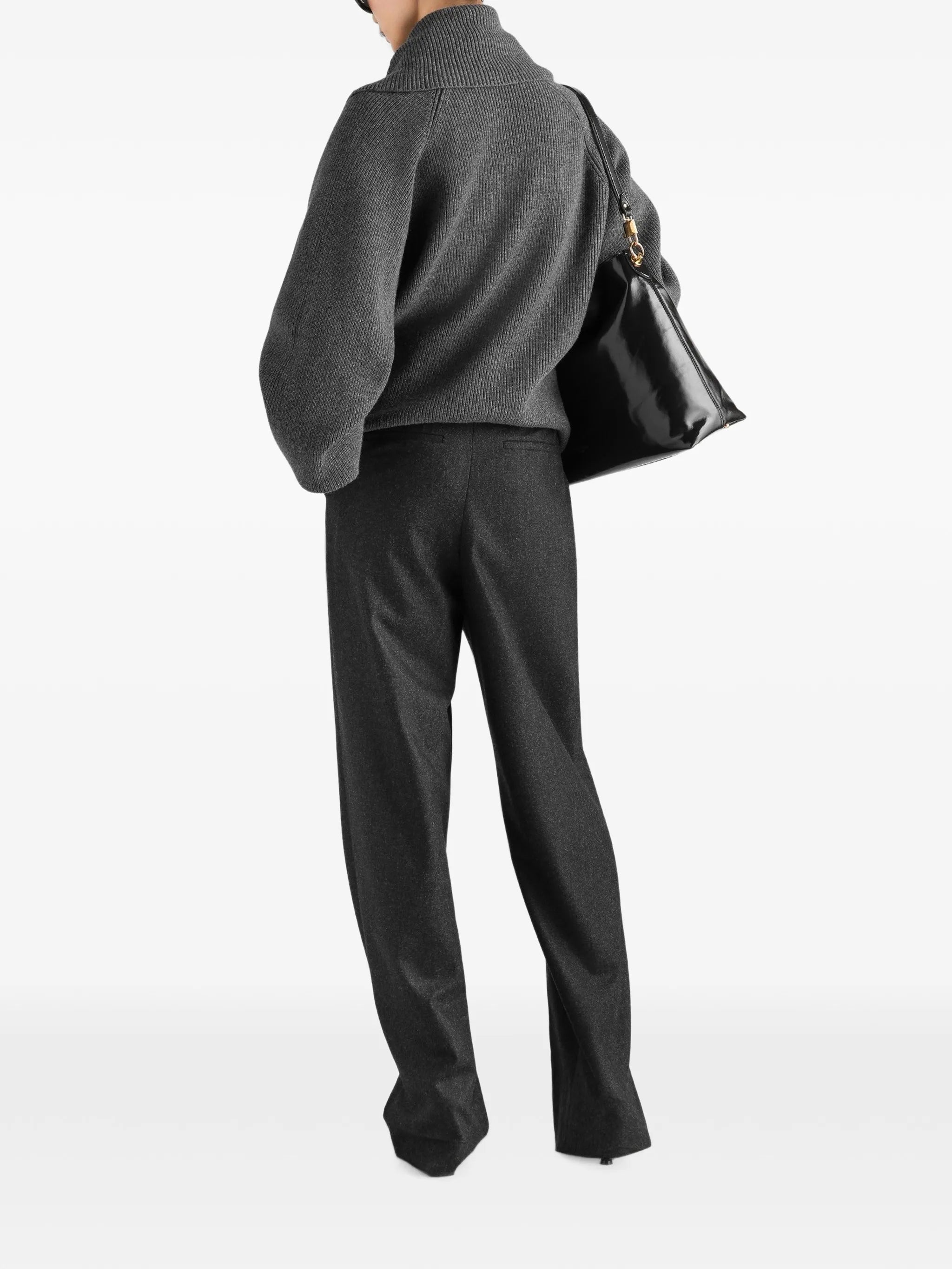 half english rib knit cardigan