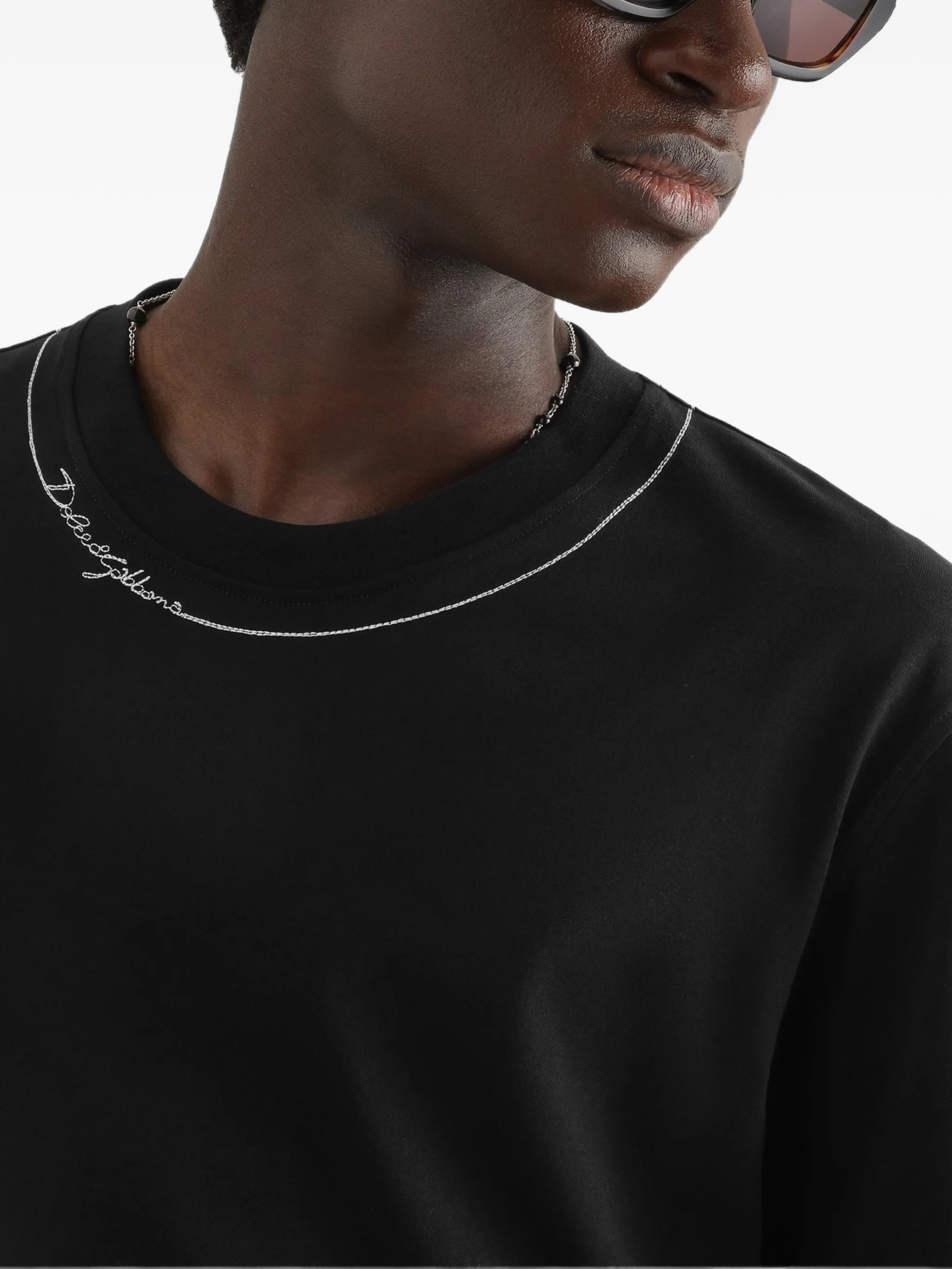 cotton T-shirt with embroidery