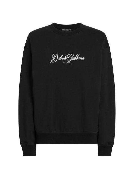 Cotton sweatshirt with logo